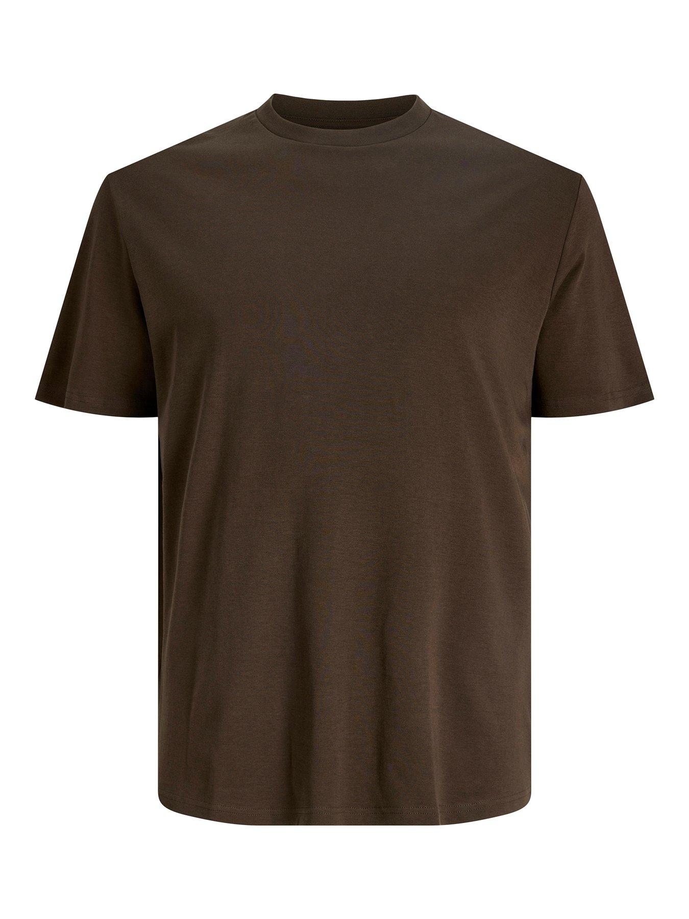Image 7 of 7 of Jack & Jones Plus Back Graphic T-Shirt - Brown