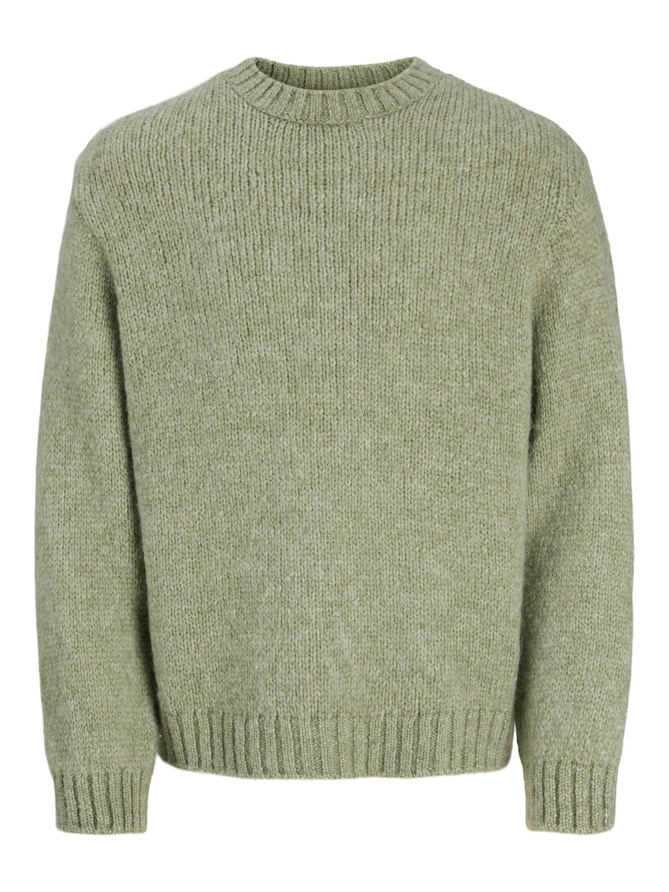 Jack & Jones Plus Carter Knitted Jumper - Green