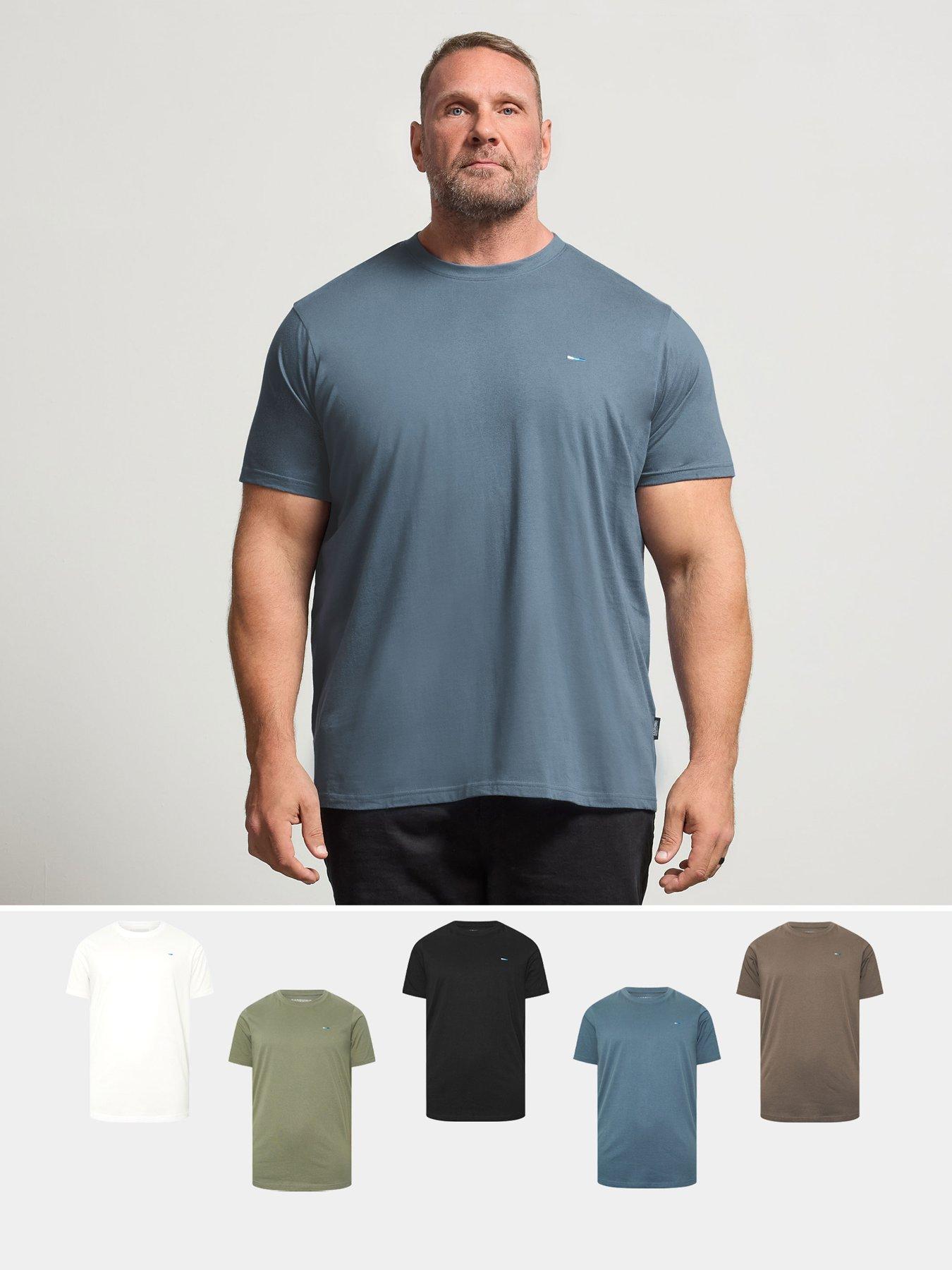 badrhino-5-pack-longline-t-shirt-blue