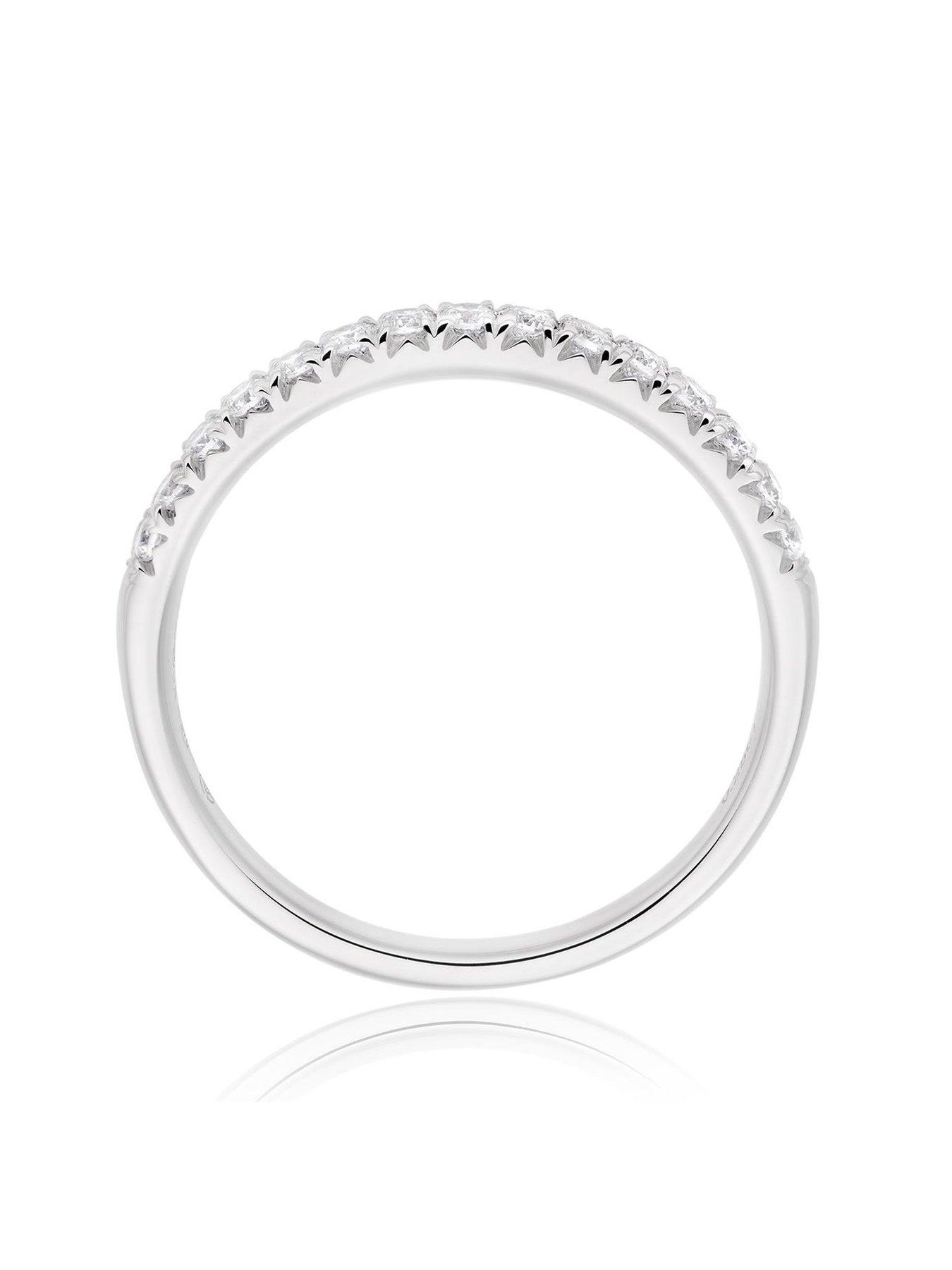  image of beaverbrooks-9ct-white-gold-diamond-ring