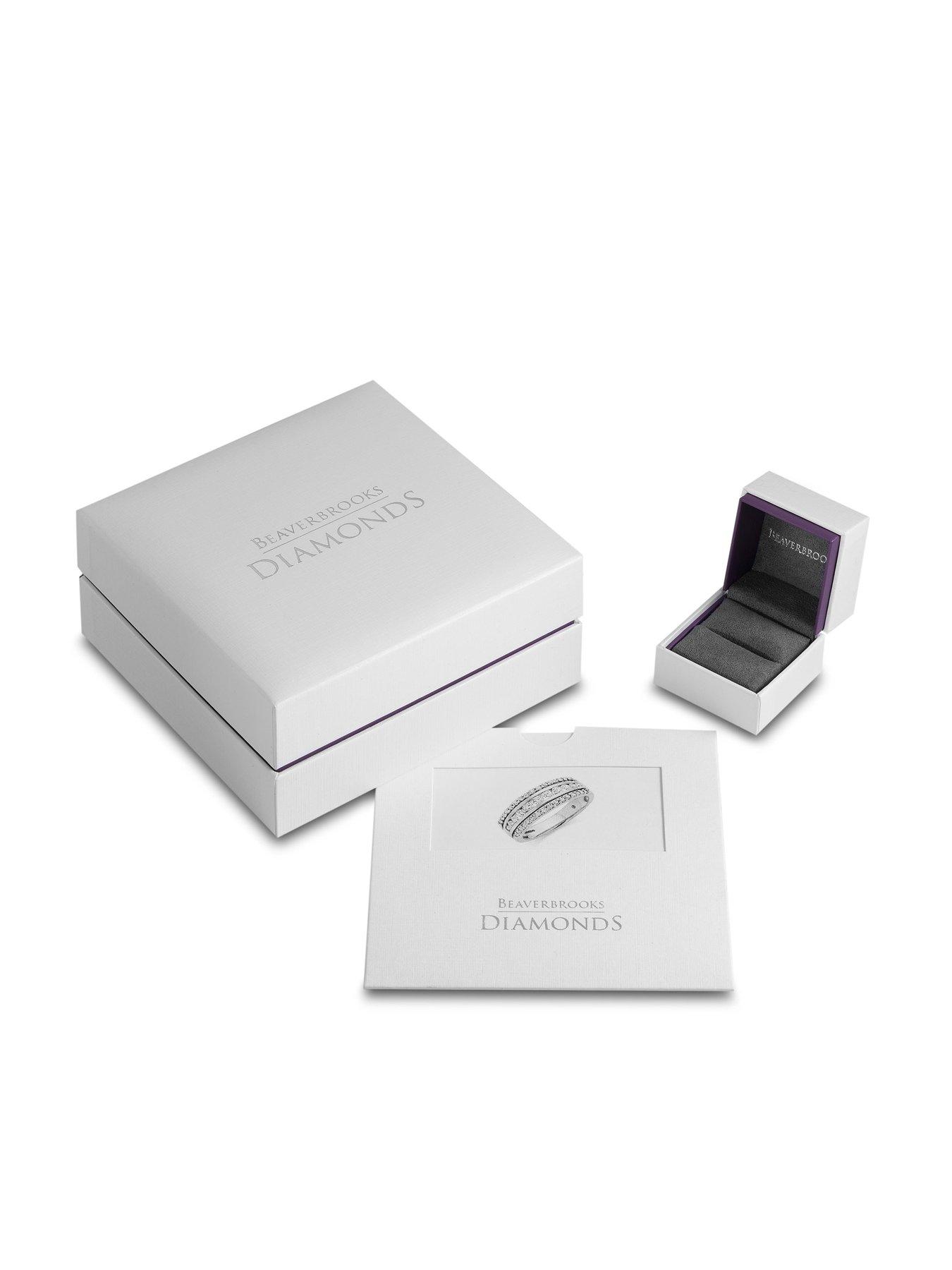  image of beaverbrooks-9ct-white-gold-diamond-ring