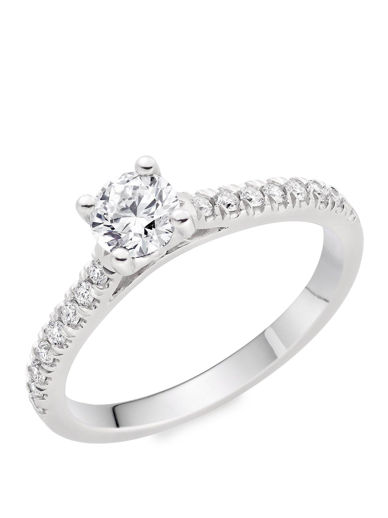  image of beaverbrooks-platinum-diamond-solitaire-engagement-ring