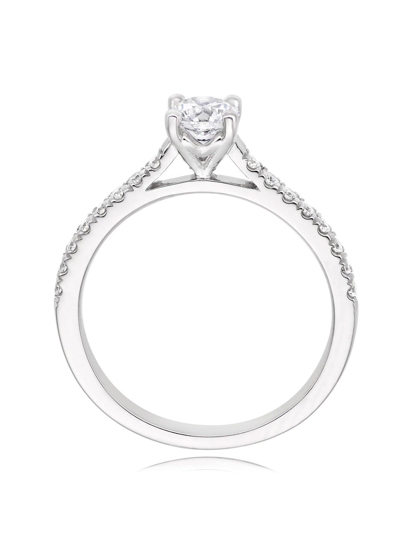  image of beaverbrooks-platinum-diamond-solitaire-engagement-ring