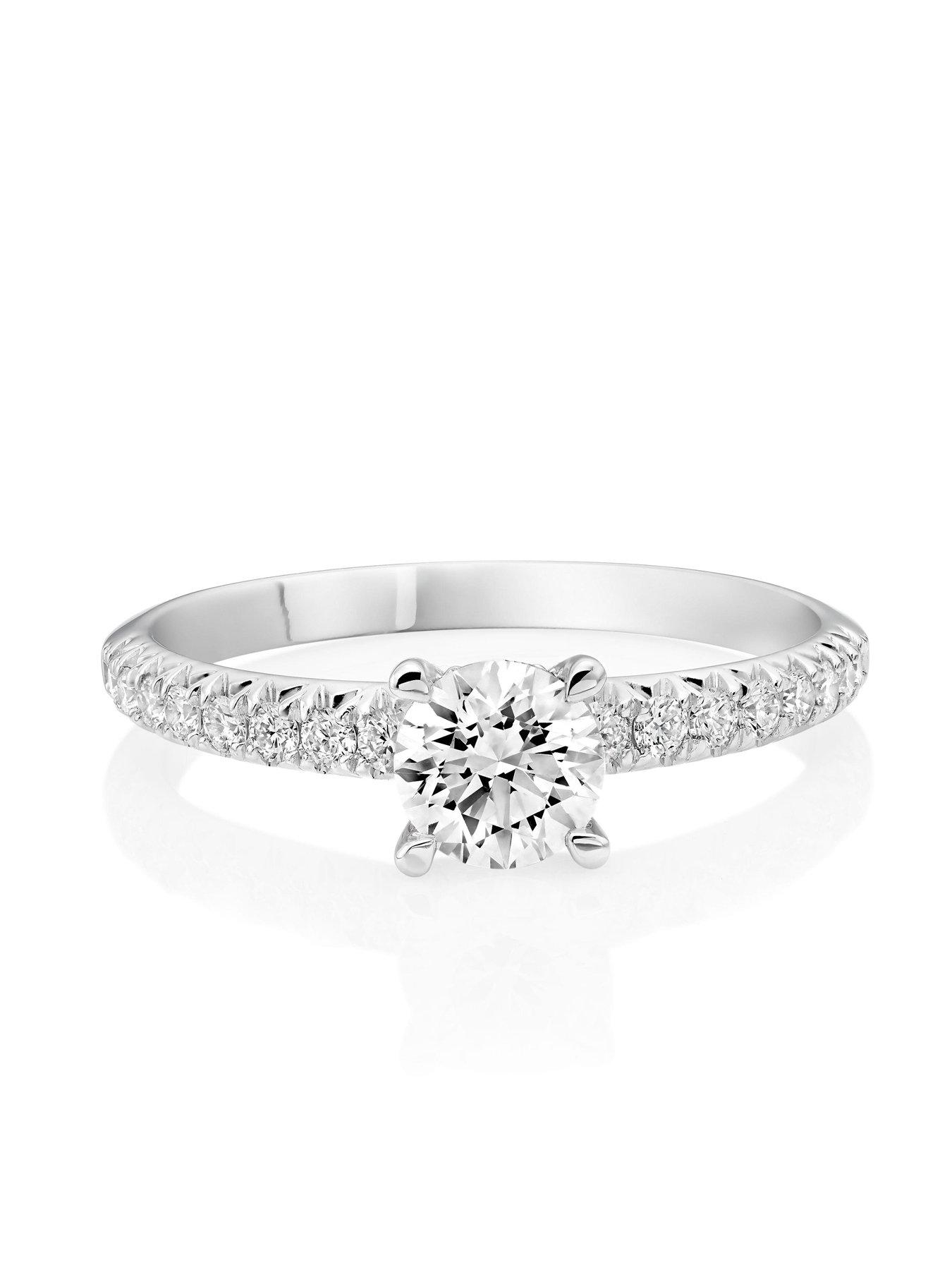  image of beaverbrooks-platinum-diamond-solitaire-ring