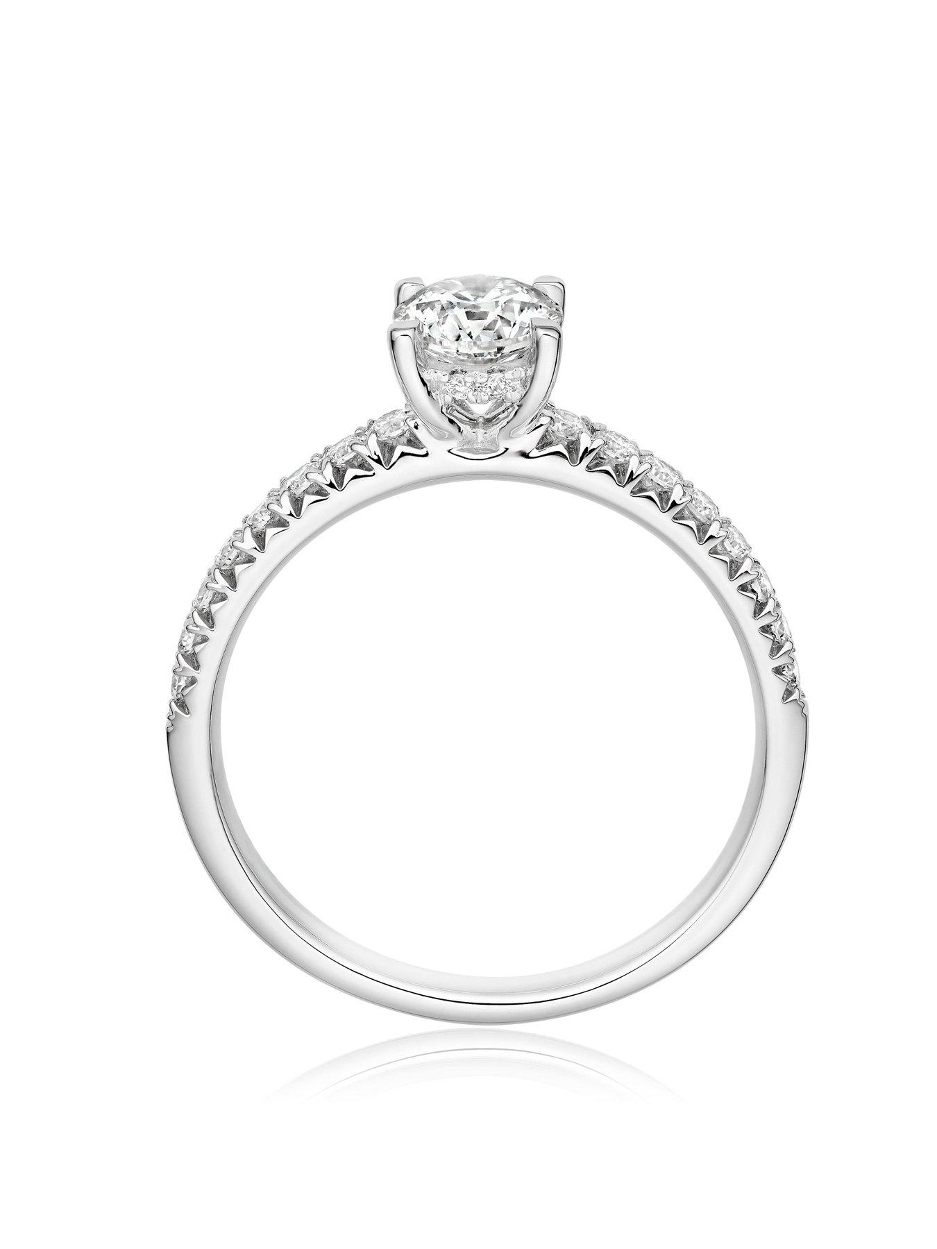  image of beaverbrooks-platinum-diamond-solitaire-ring
