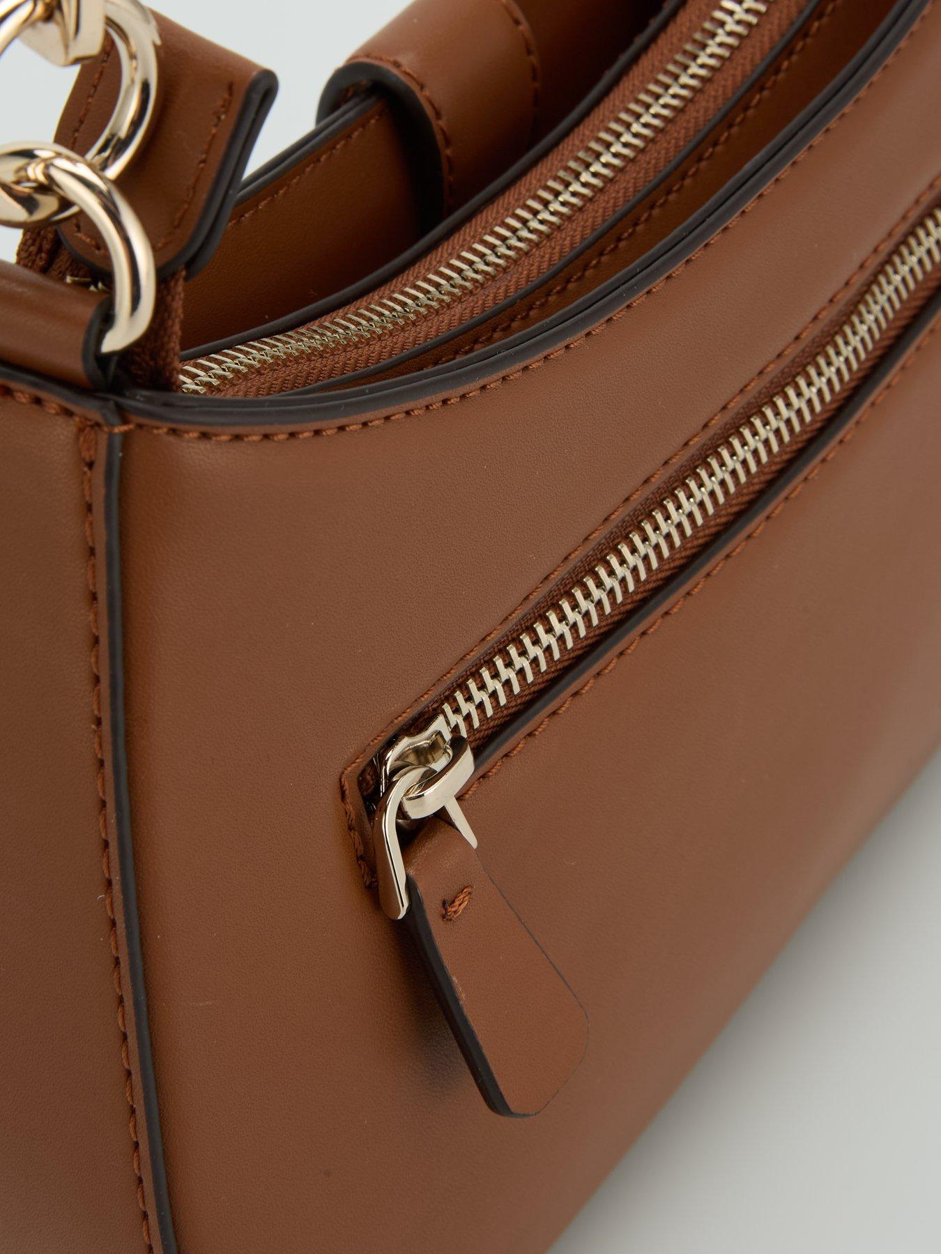 Image 6 of 6 of Guess Jeans Carrie Top Zip Shoulder Bag
