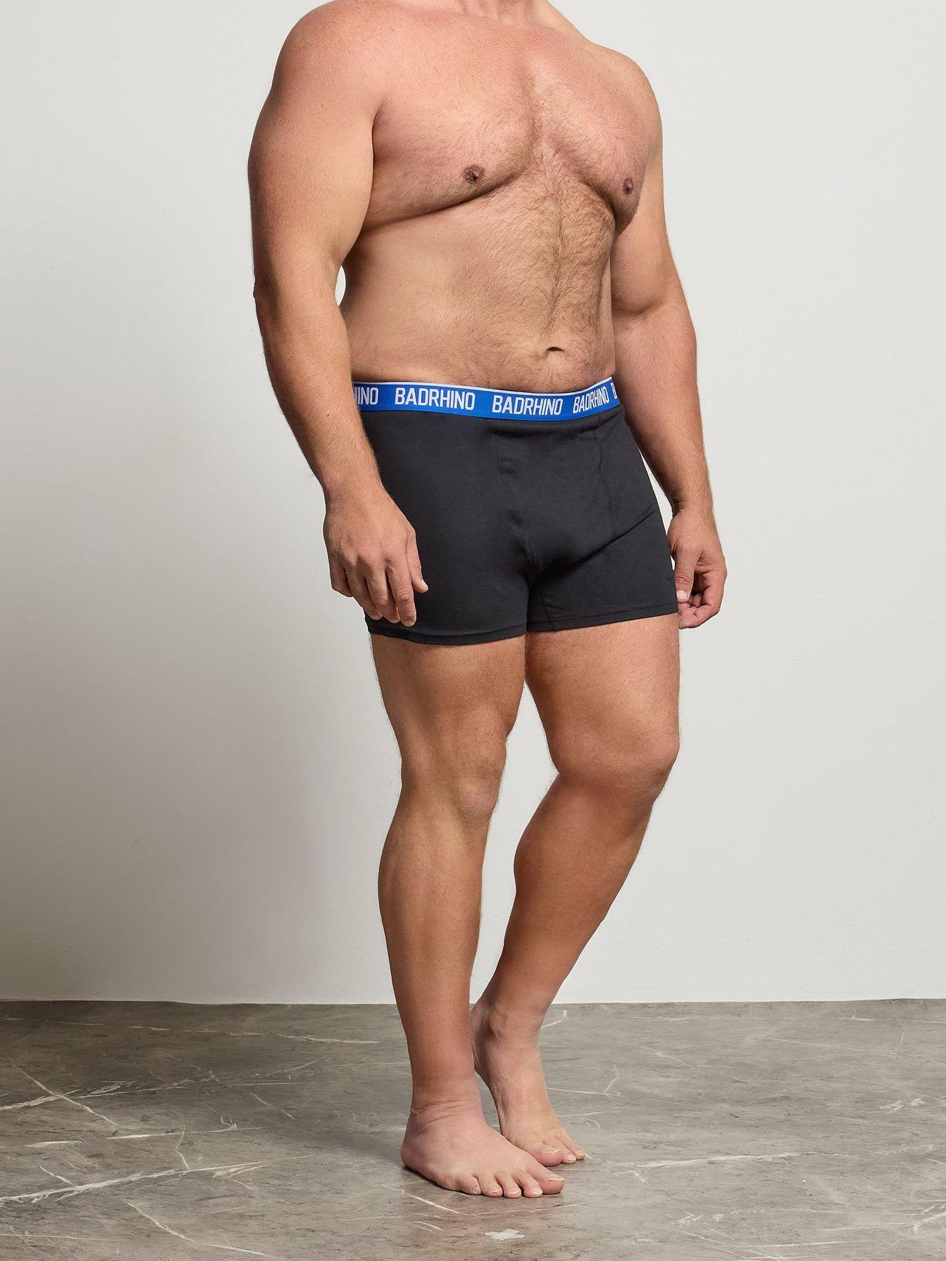 Image 2 of 3 of BadRhino 5 Pack Boxer Shorts - Black