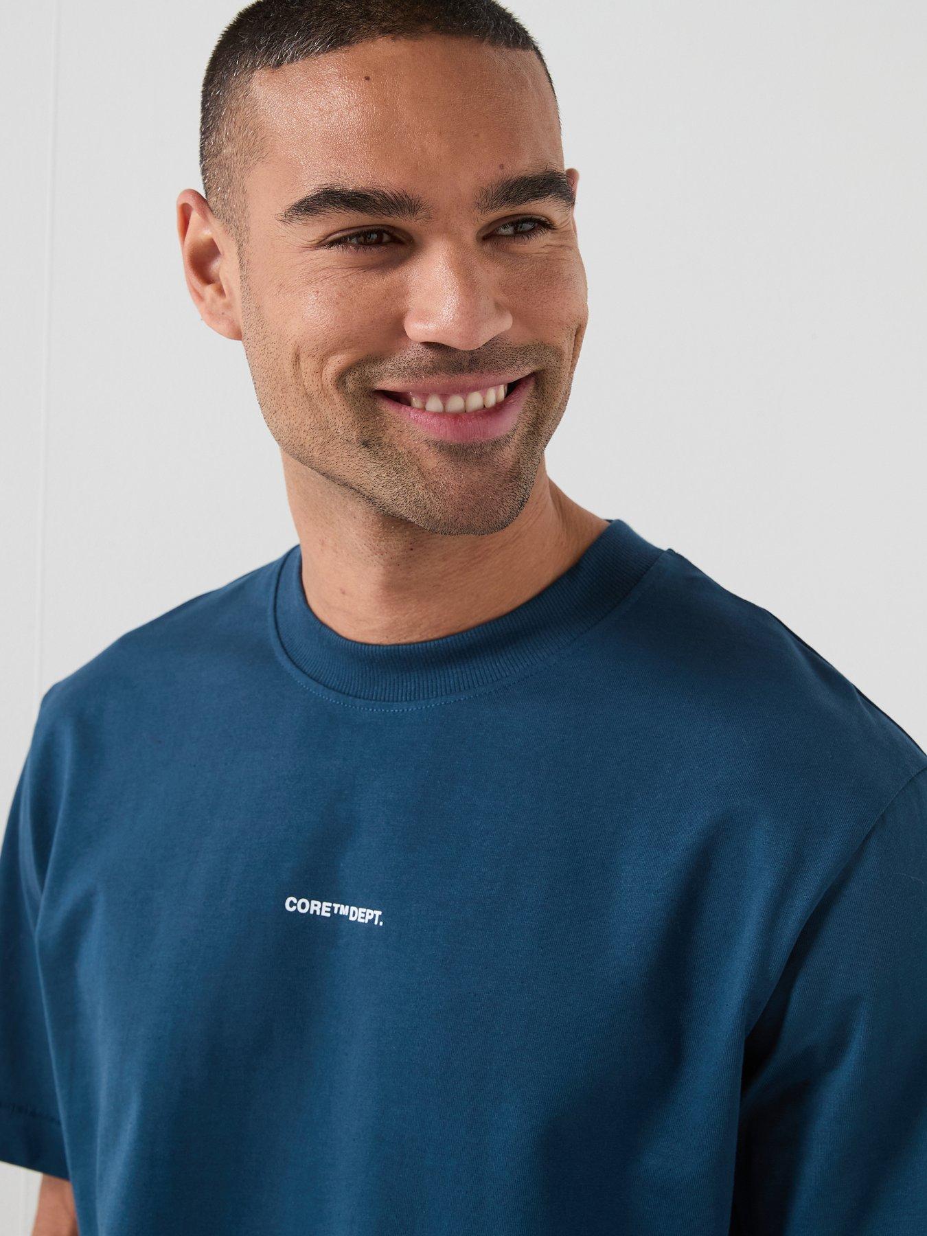 Image 5 of 5 of Jack & Jones Cover Script Back Graphic T-Shirt - Blue