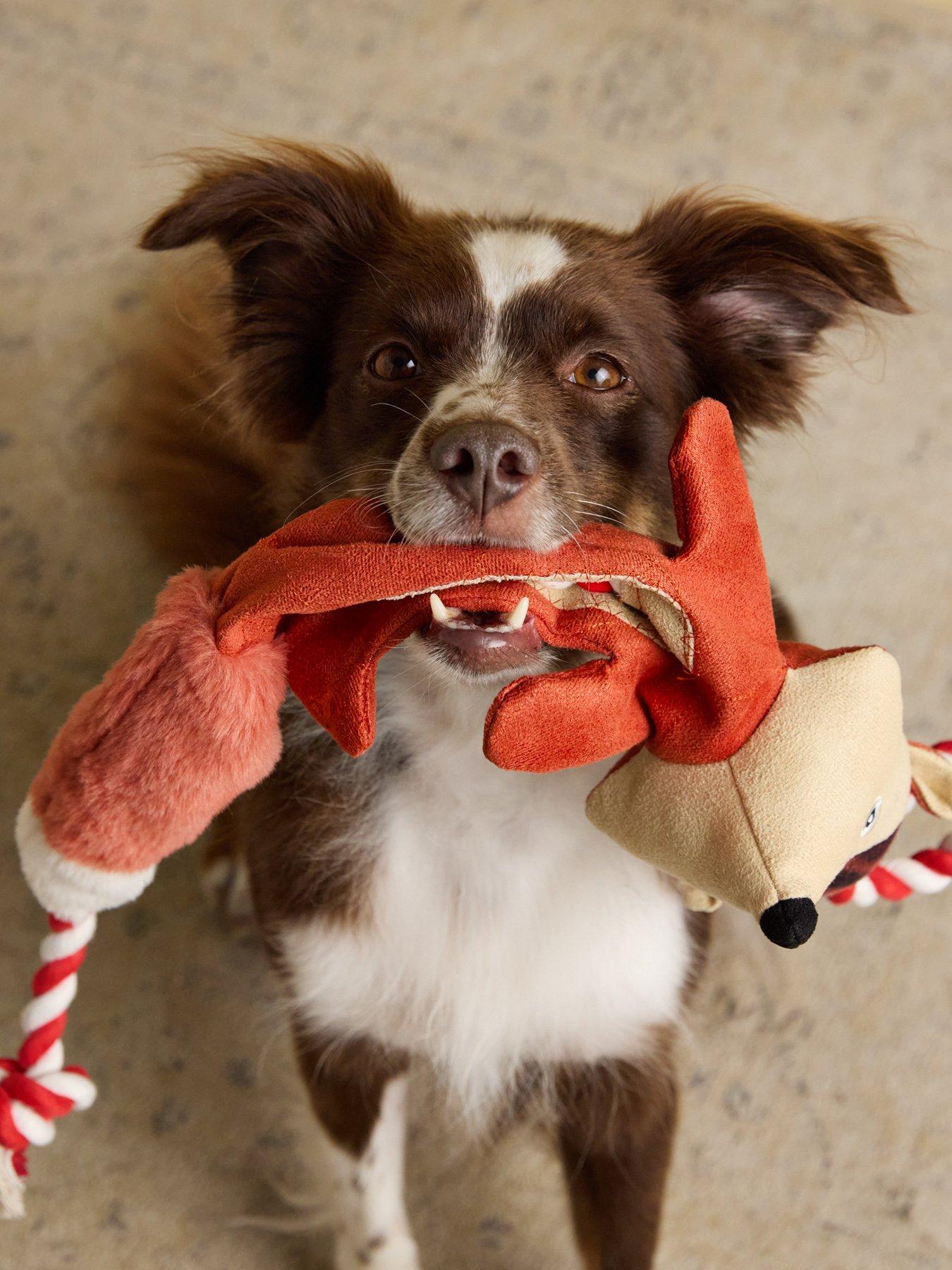 image of joules-rope-heritage-tweed-fox-toy