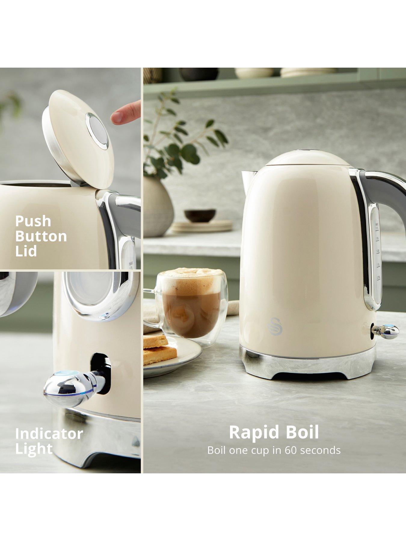  image of swan-solace-17l-jug-kettle-cream-fast-boil-17-litres-360-degree-base