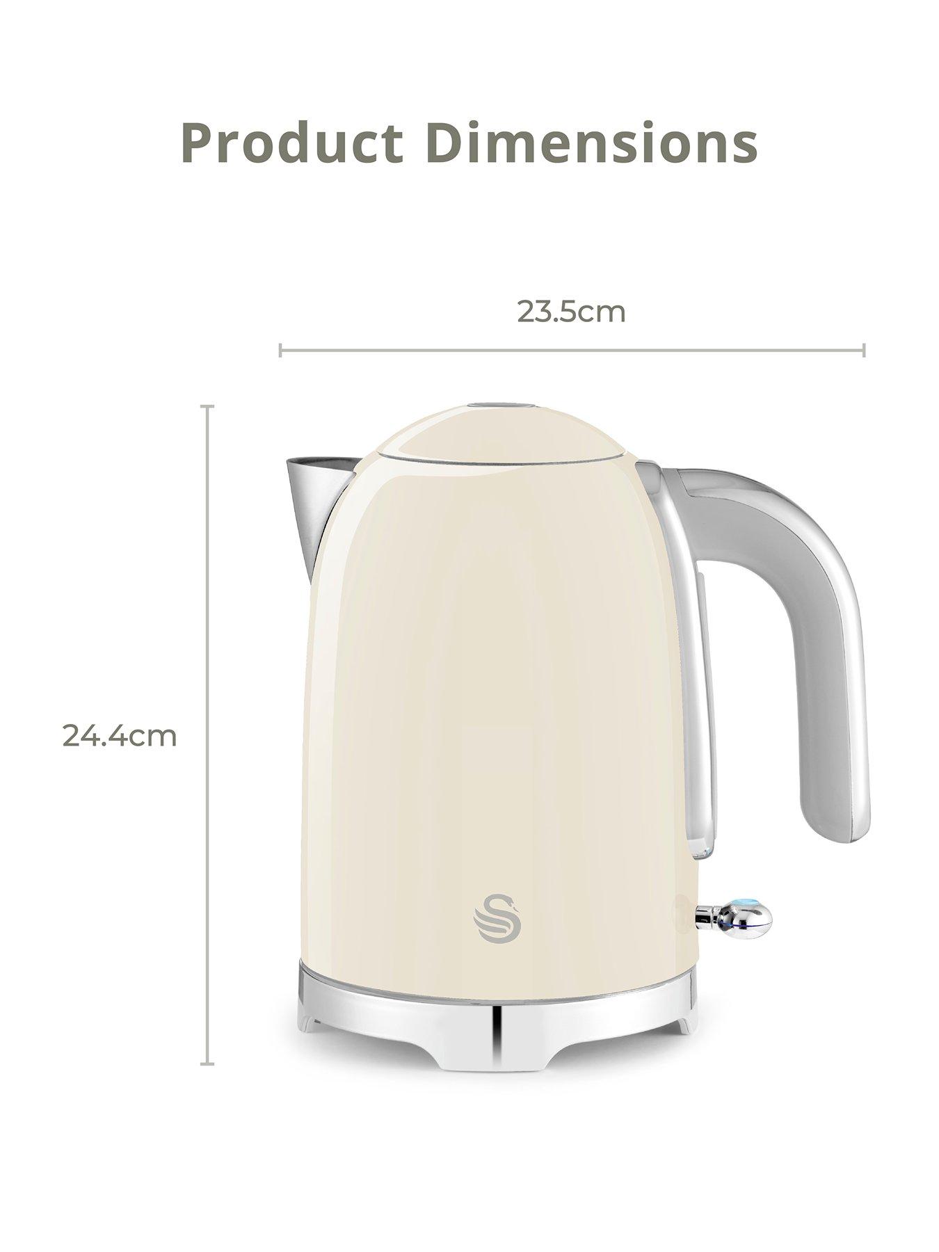 image of swan-solace-17l-jug-kettle-cream-fast-boil-17-litres-360-degree-base