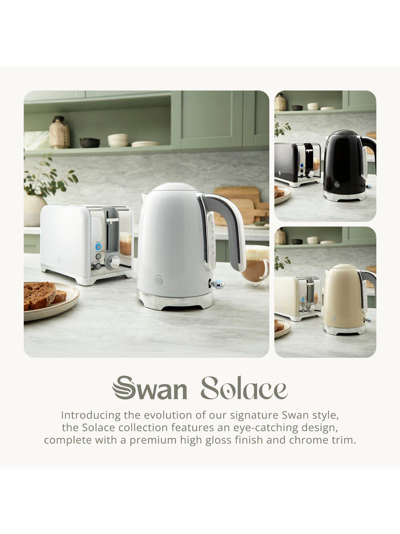 Image 5 of 7 of Swan Solace 1.7L Jug Kettle White,Fast boil, 1.7 Litre, 360-degree base