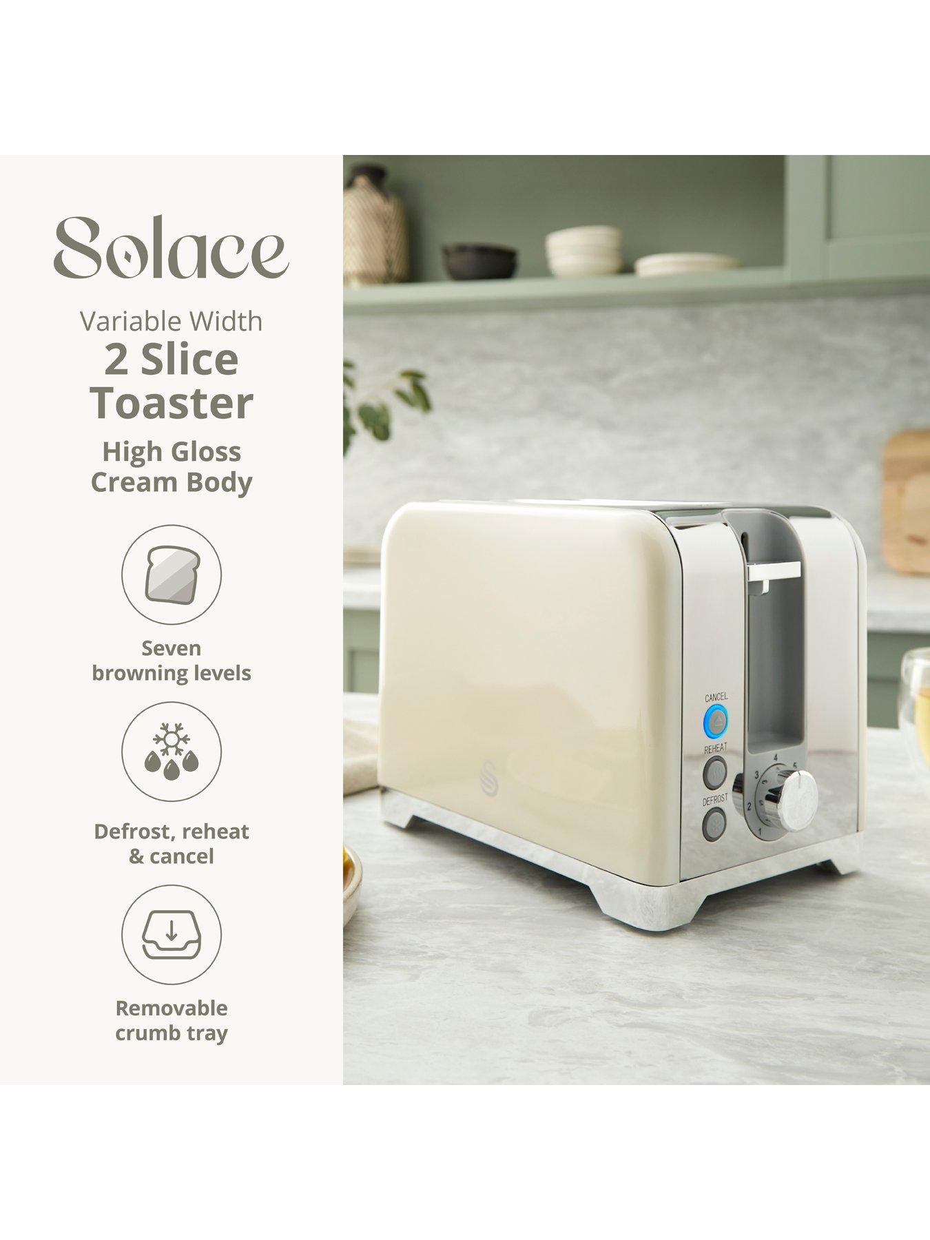  image of swan-solace-2-slice-toaster-cream