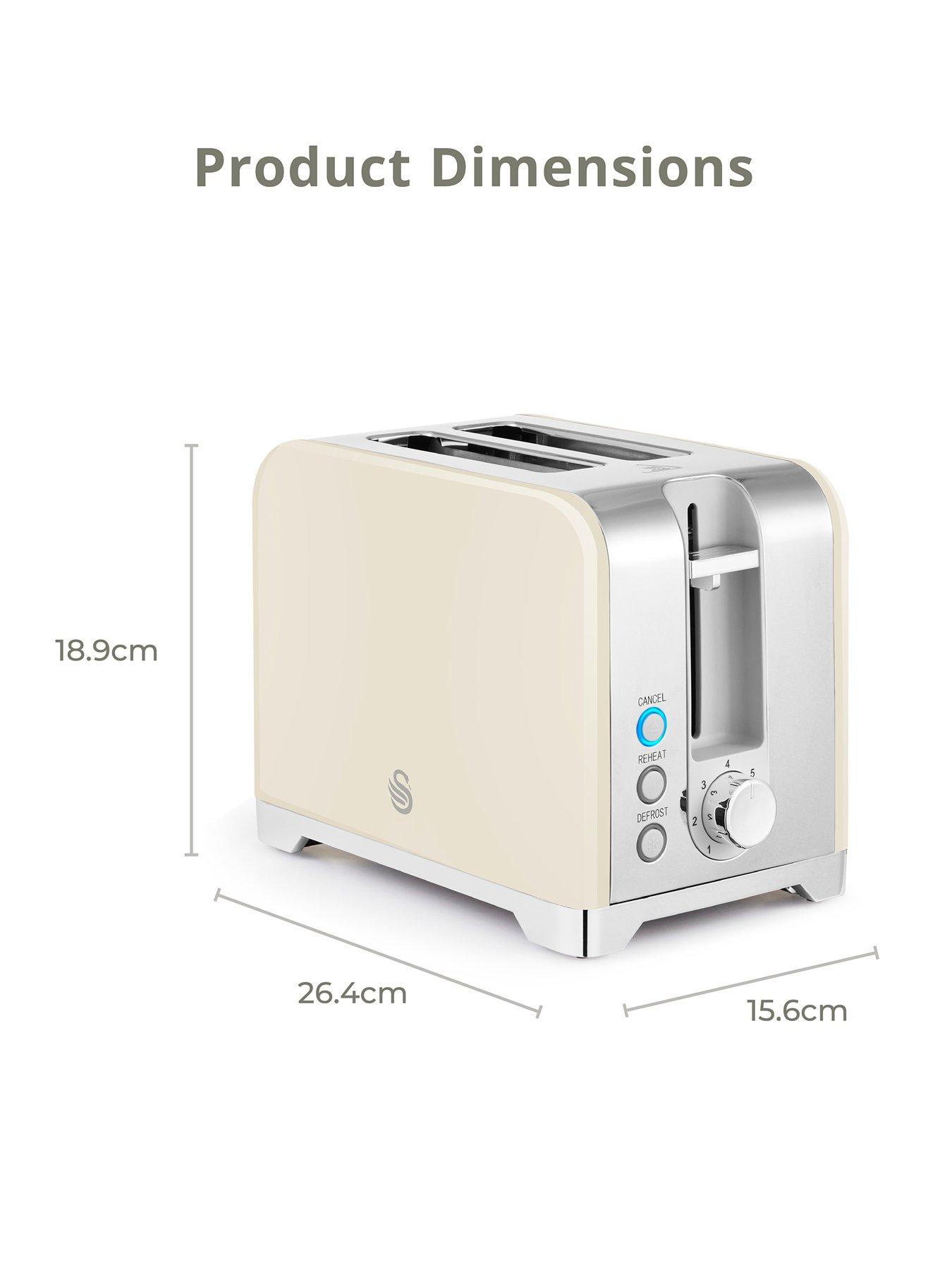  image of swan-solace-2-slice-toaster-cream