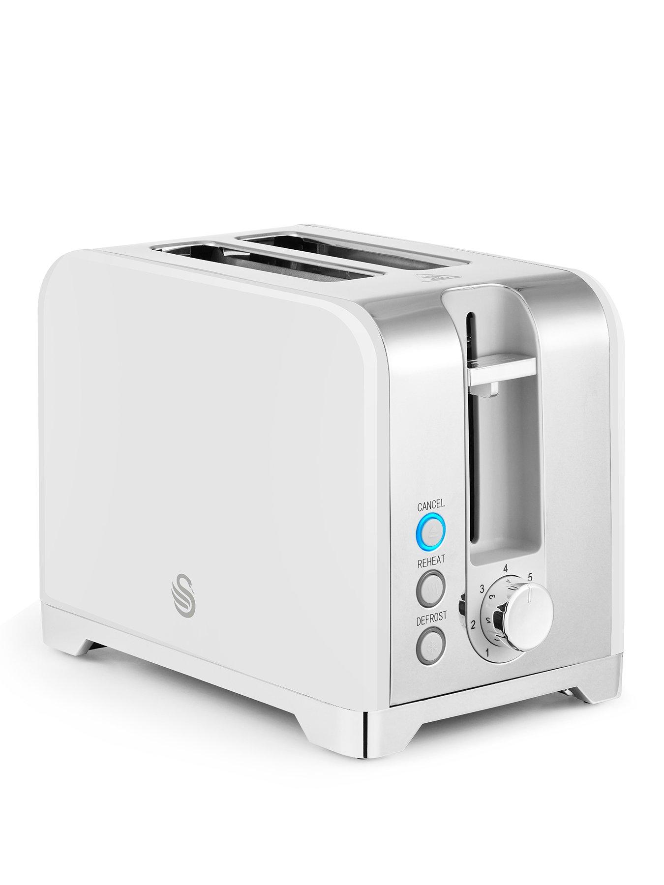 Swan Solace 2 Slice Toaster White | Littlewoods