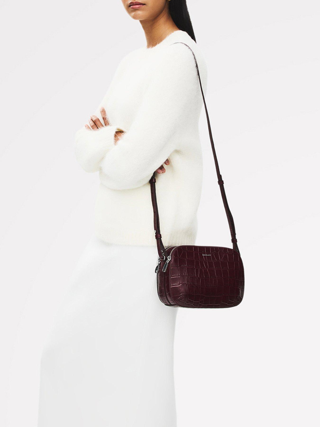 Image 1 of 5 of Radley Dukes Place - Faux Croc Medium Ziptop Cross Body