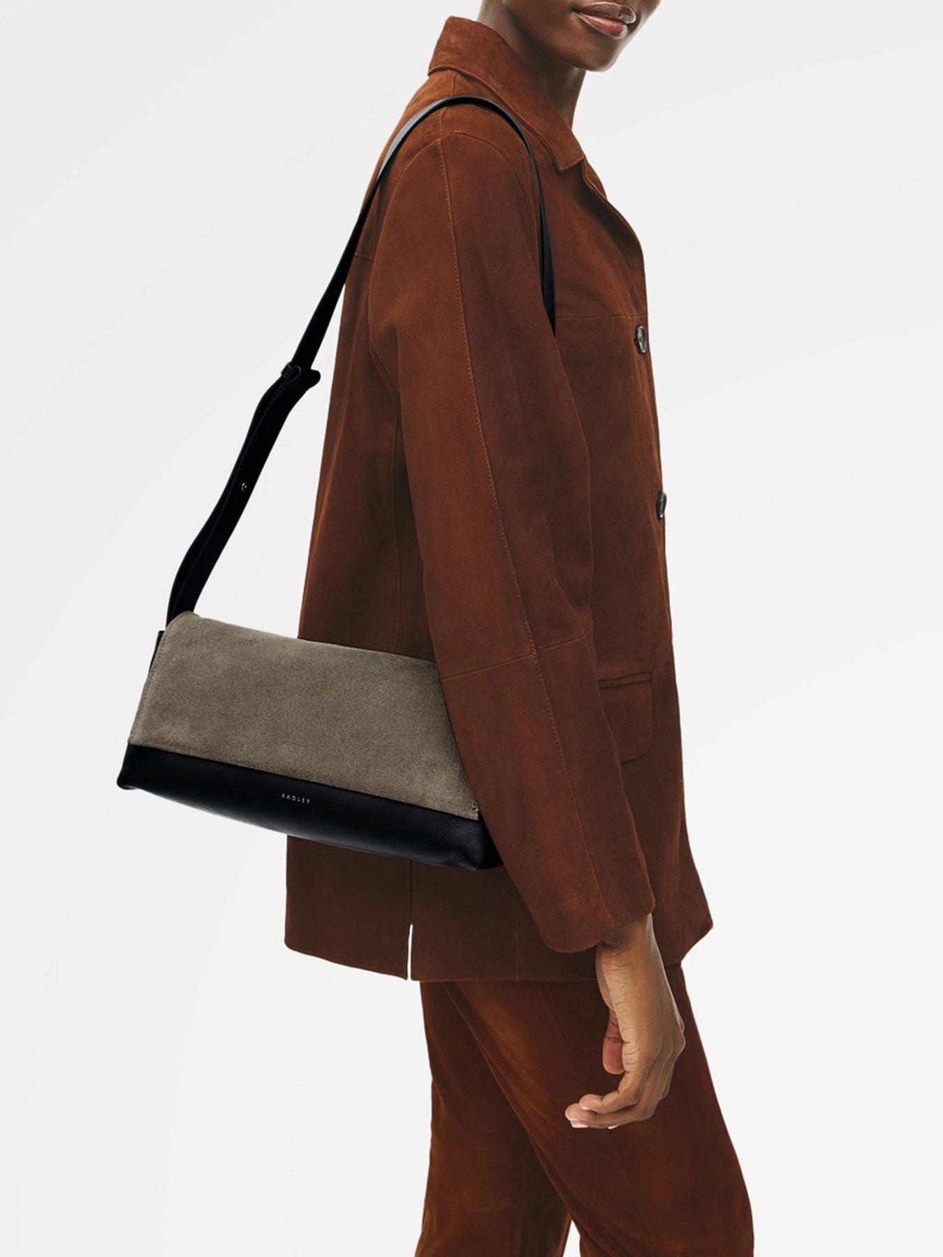 Image 2 of 5 of Radley The Annabel - Suede Medium Flapover Shoulder