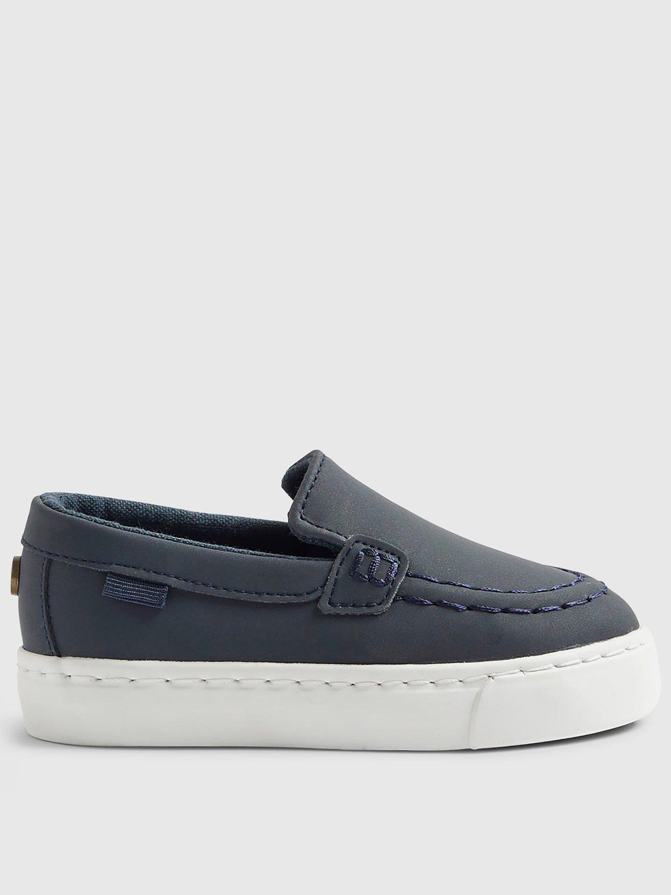 River Island Mini Boys Slip On Occasion Loafers - Blue