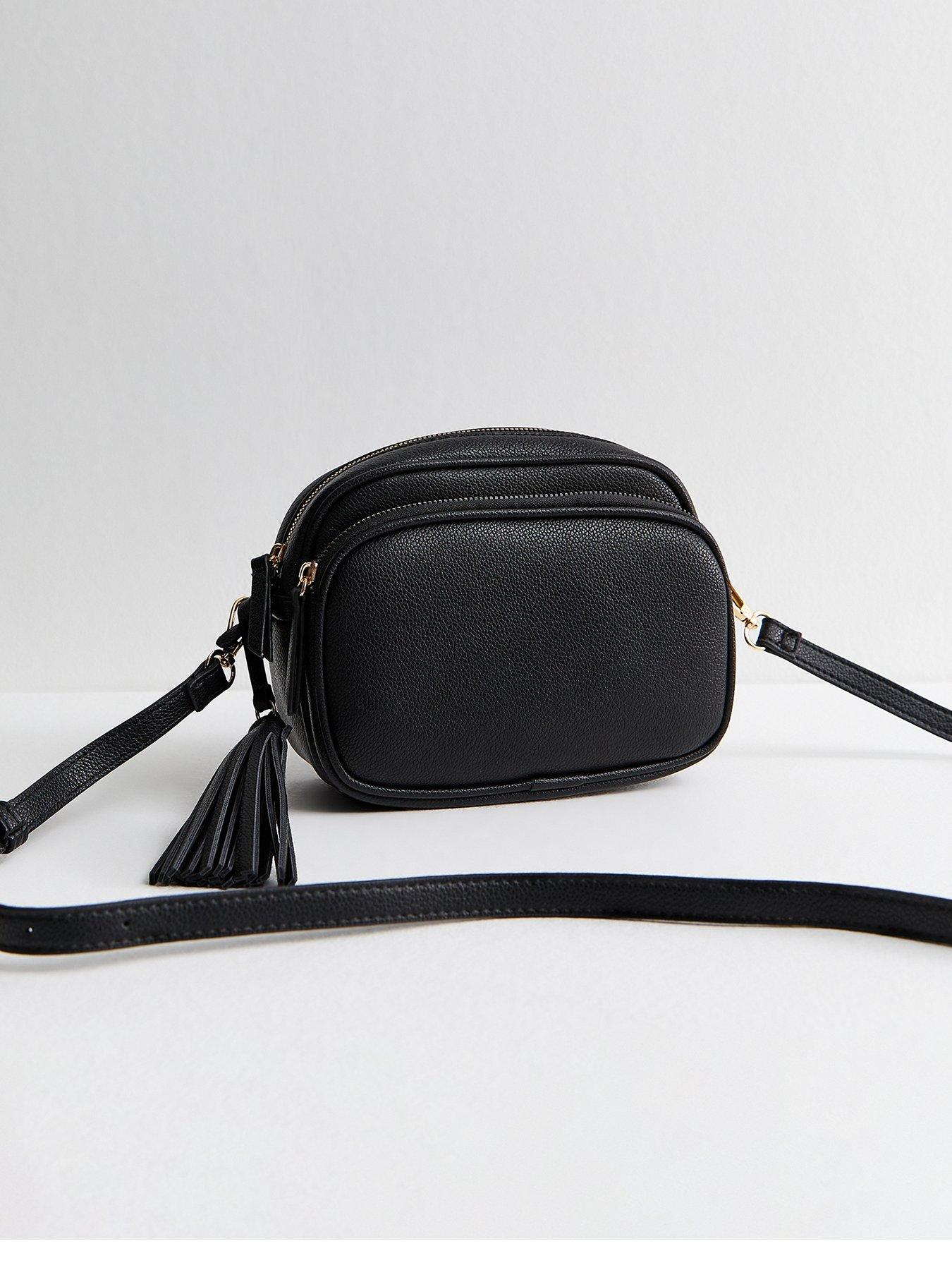 new-look-black-faux-leather-tassel-crossbody-camera-bag