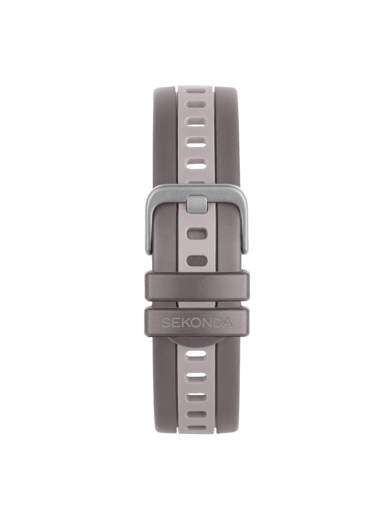  image of sekonda-mens-active-pro-grey-silicone-bracelet-with-amoled-dial-smartwatch