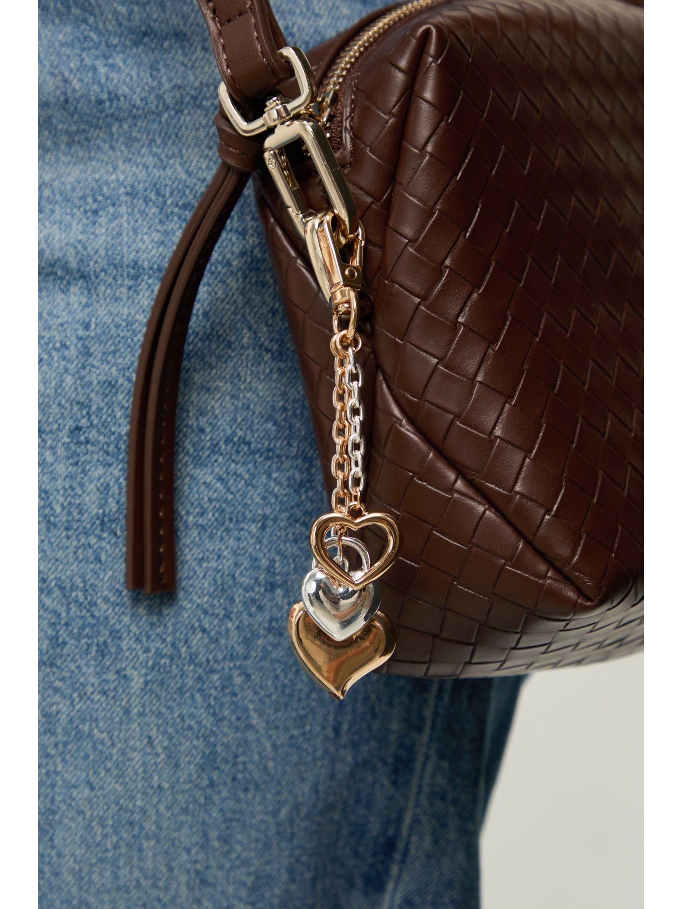 Image 2 of 3 of Mood Two Tone Plated Heart Bag Charm