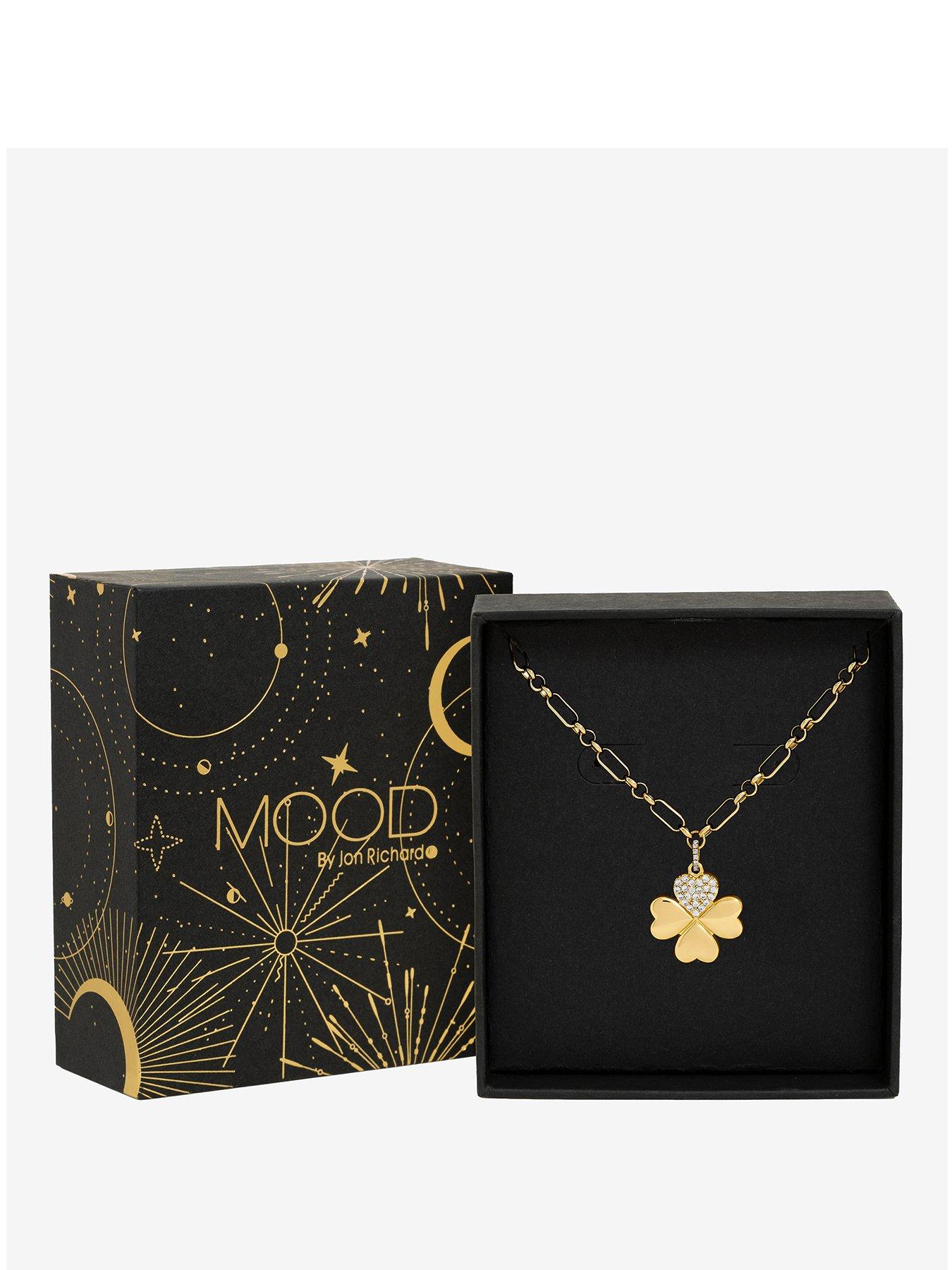 front image of mood-gold-plated-clover-pendant-gift-boxed