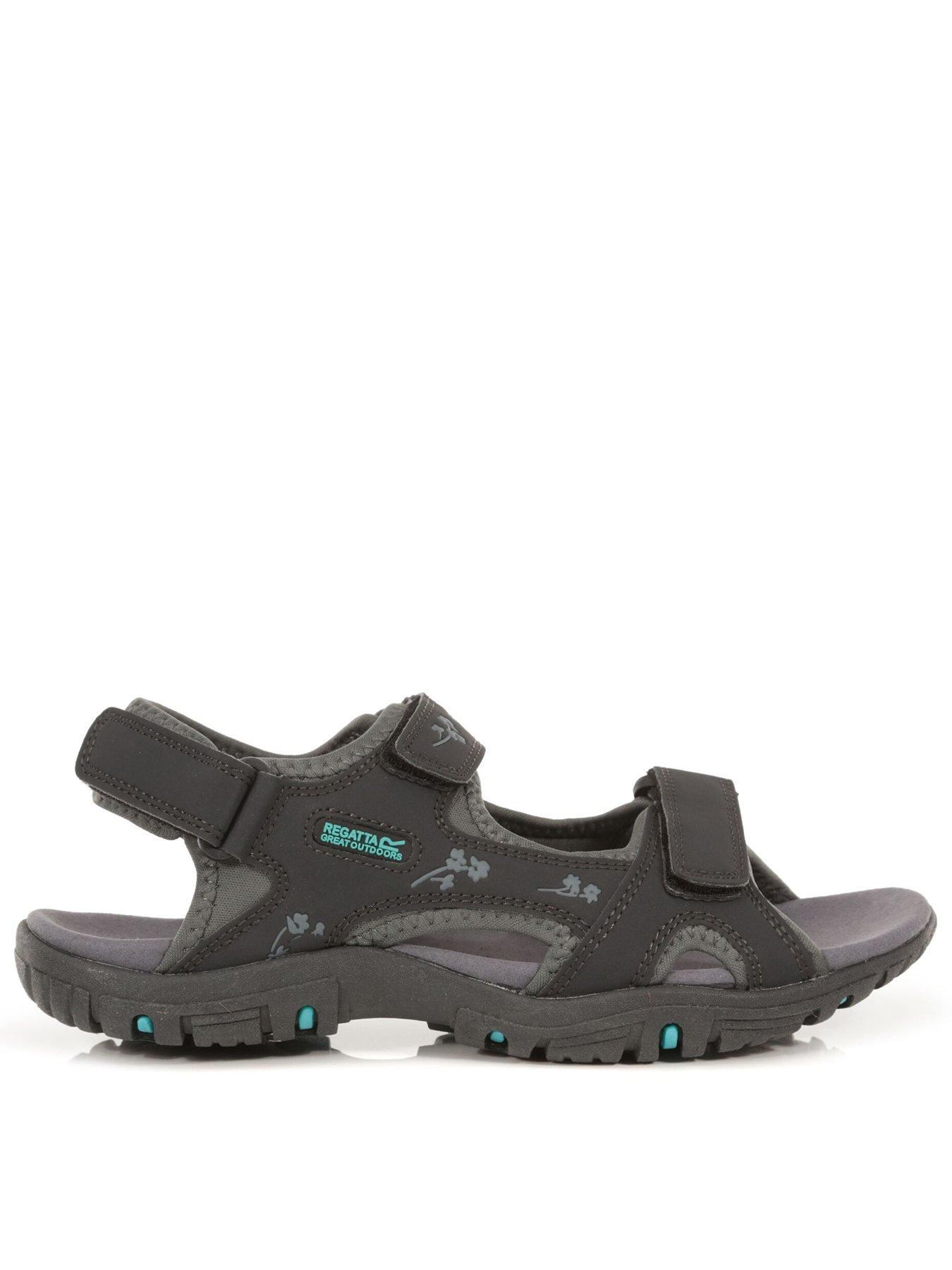 front image of regatta-womens-haris-sandals-grey