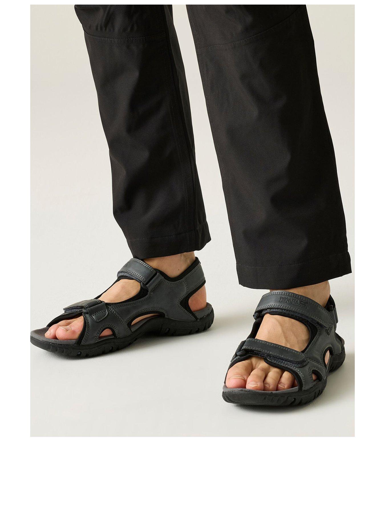stillFront image of regatta-mens-haris-sandals-grey