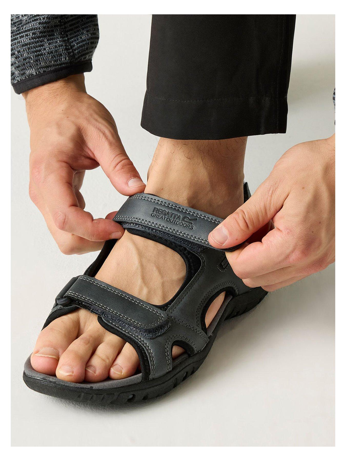  image of regatta-mens-haris-sandals-grey
