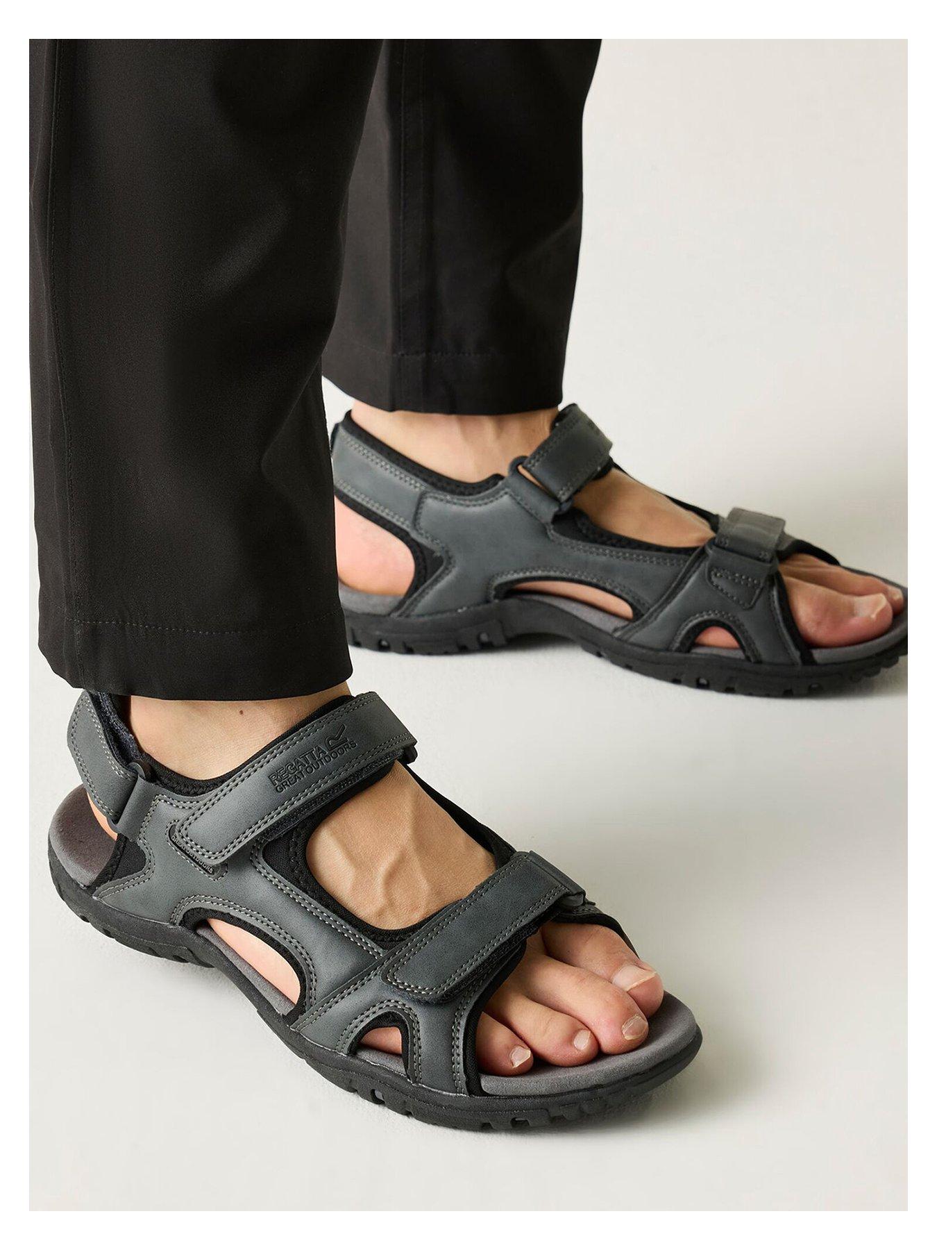  image of regatta-mens-haris-sandals-grey