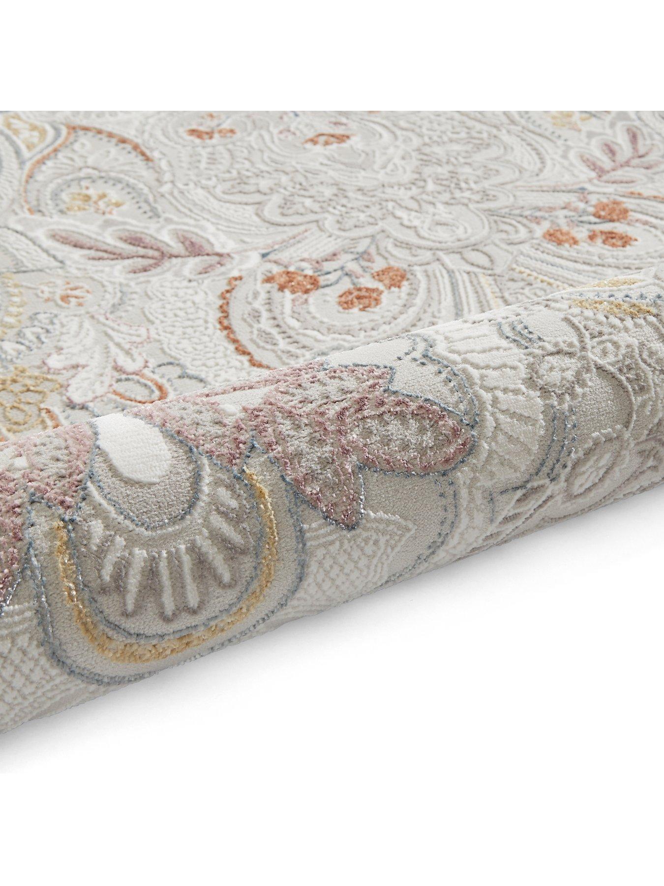  image of laurence-llewelyn-bowen-llb-damask-pearl-rug-120-x-170