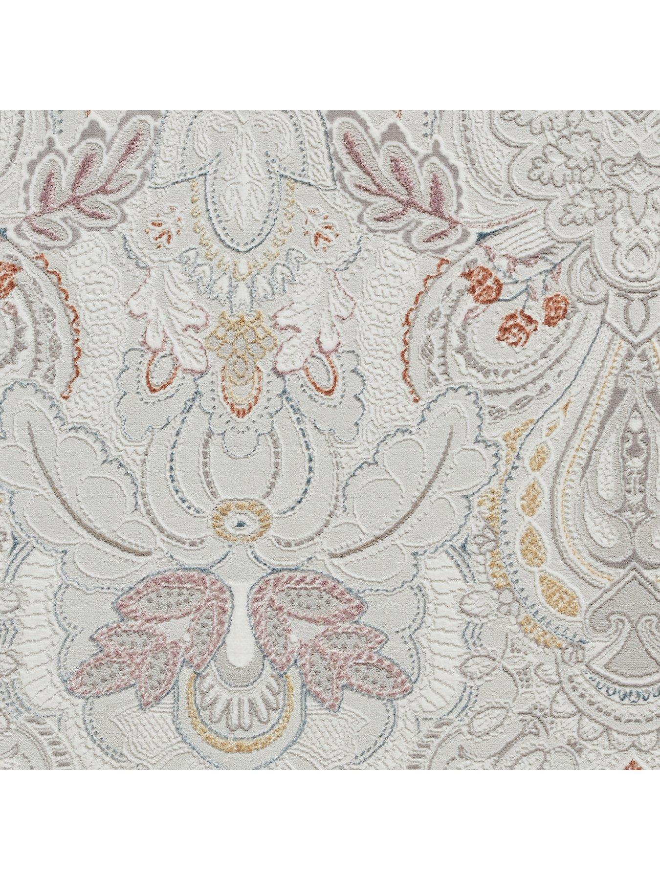  image of laurence-llewelyn-bowen-llb-damask-pearl-rug-120-x-170
