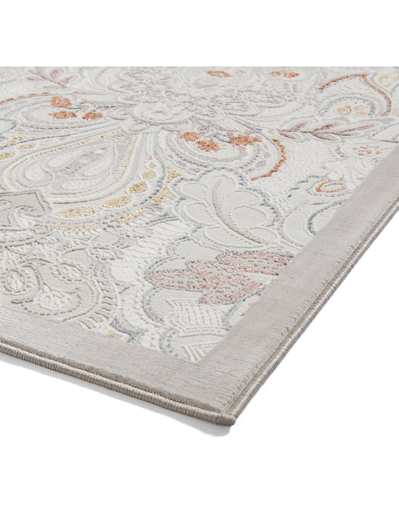  image of laurence-llewelyn-bowen-llb-damask-pearl-rug-120-x-170