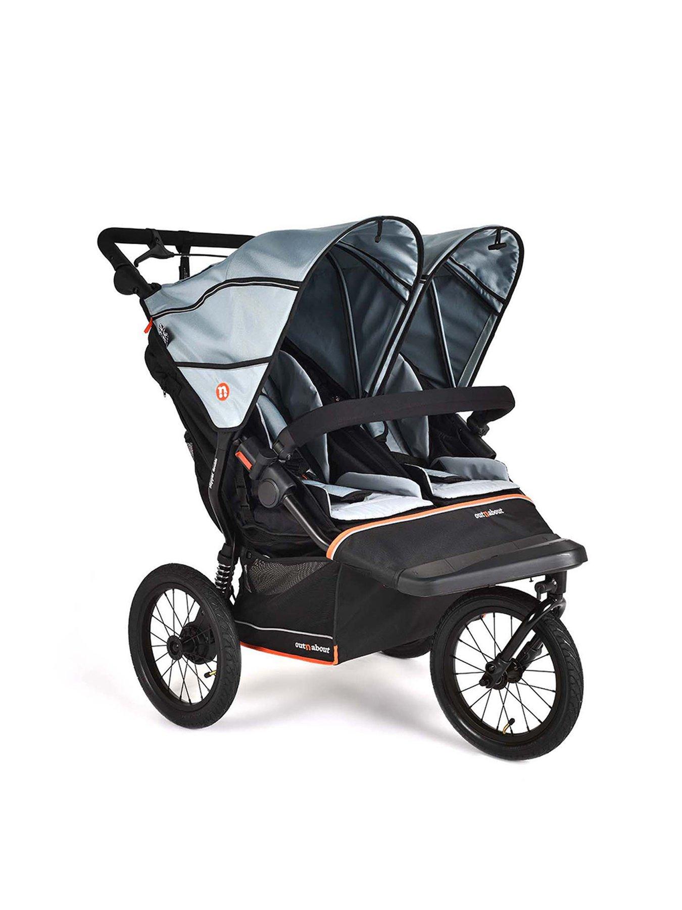 Image 4 of 7 of Out n About Nipper Double V6 Plus- Rock Salt Grey