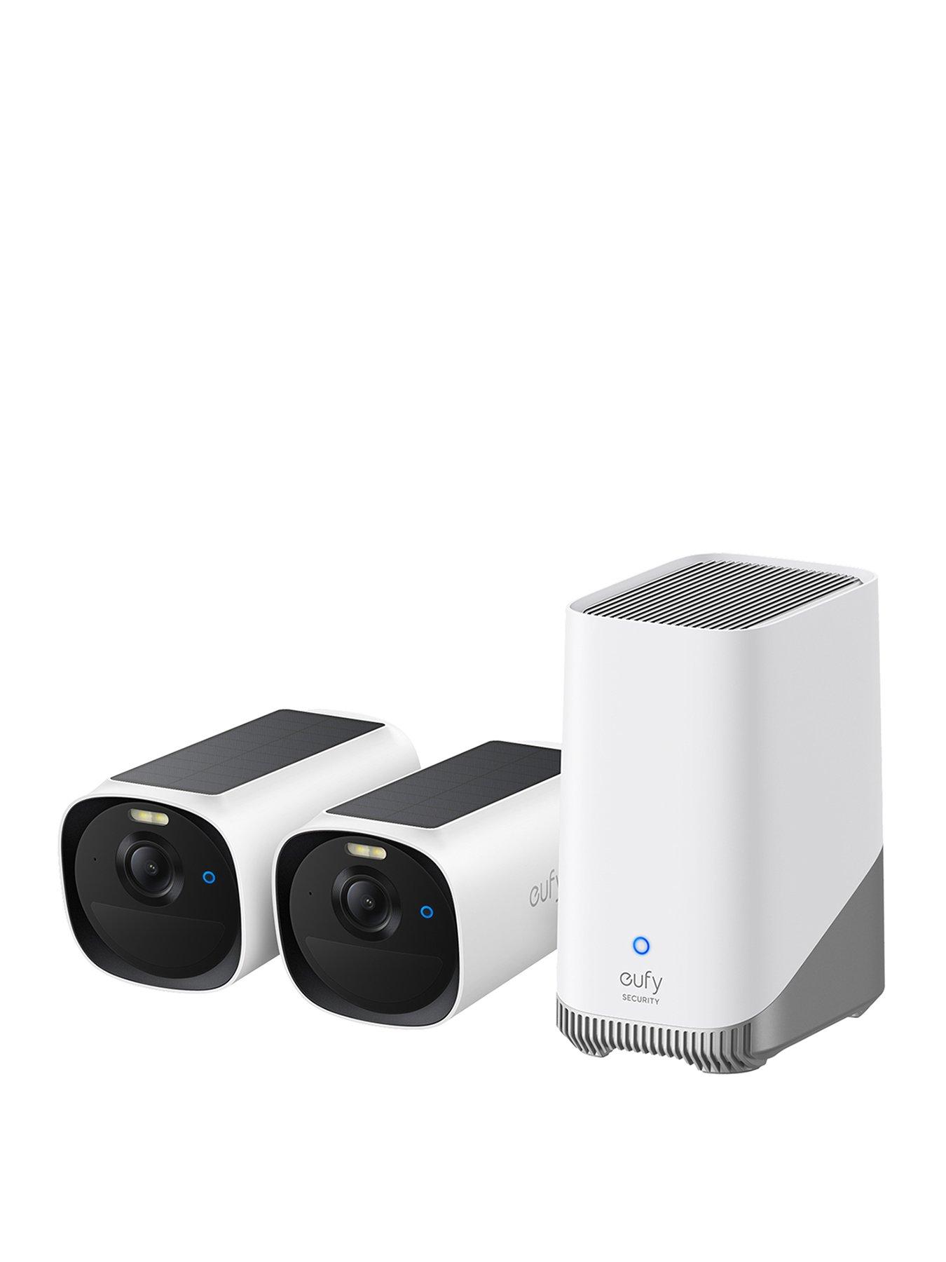 front image of eufy-eufycam-e40-2k-solar-security-camera-cctv-2-pack-with-homebase-3