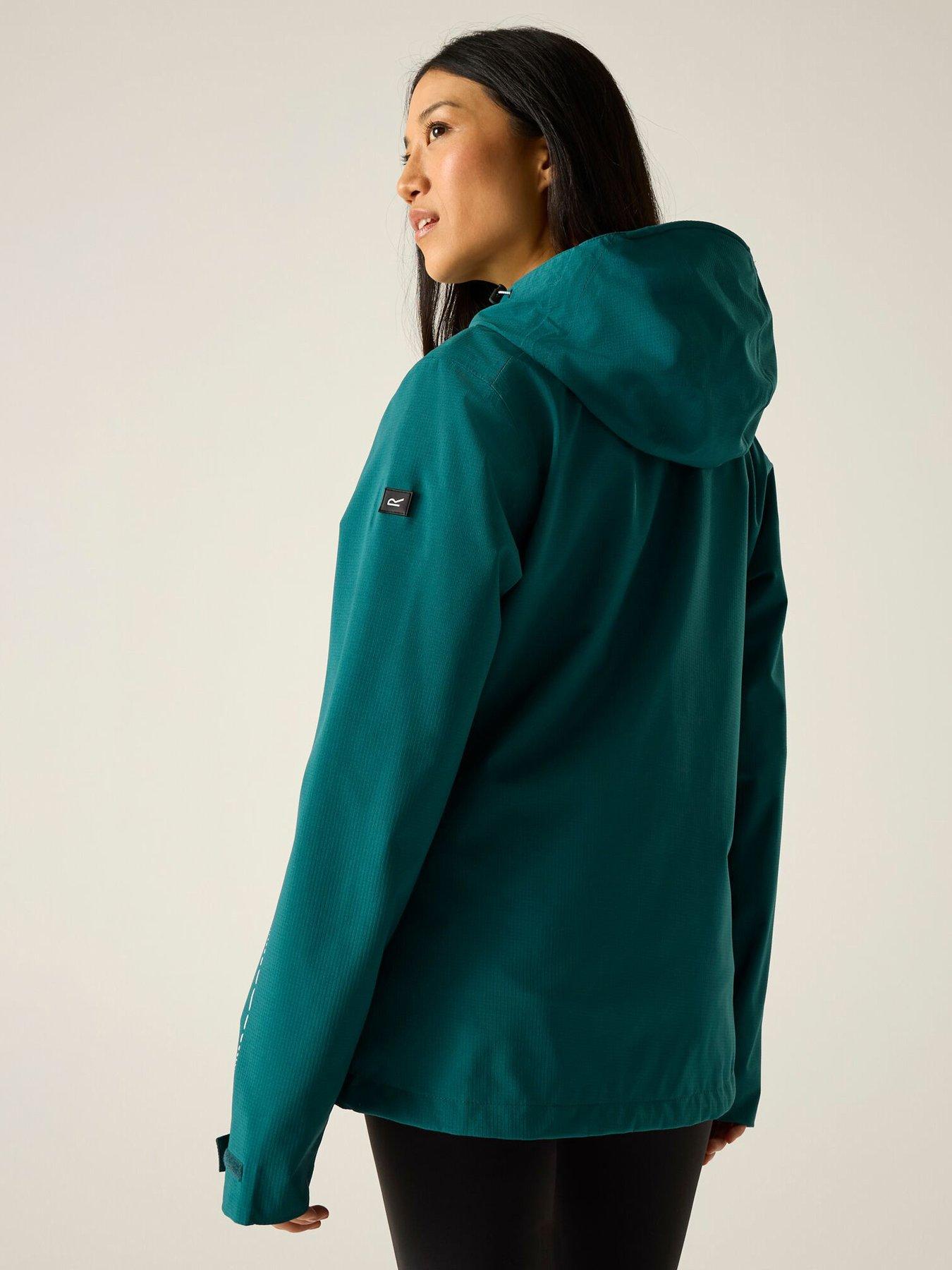  image of regatta-womens-oklarna-jacket-mediterranea-green