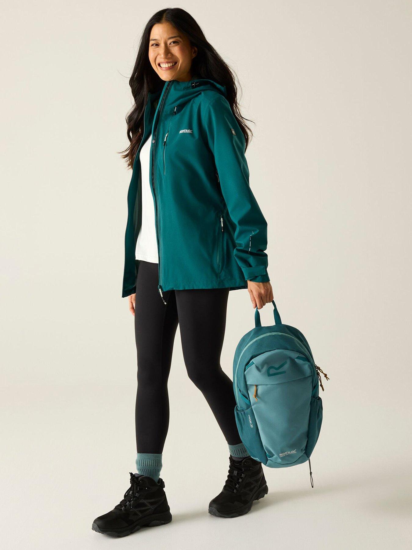  image of regatta-womens-oklarna-jacket-mediterranea-green