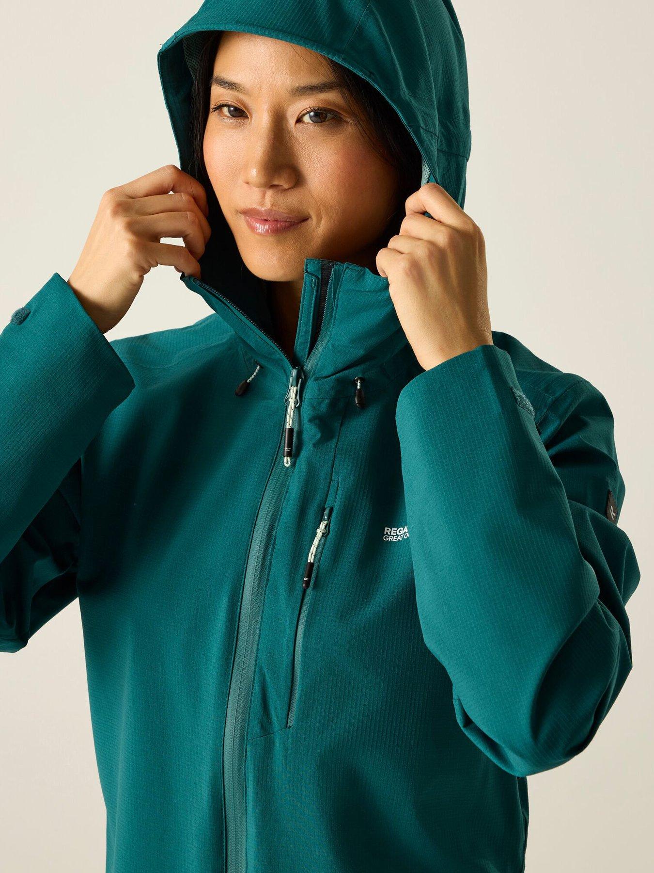  image of regatta-womens-oklarna-jacket-mediterranea-green