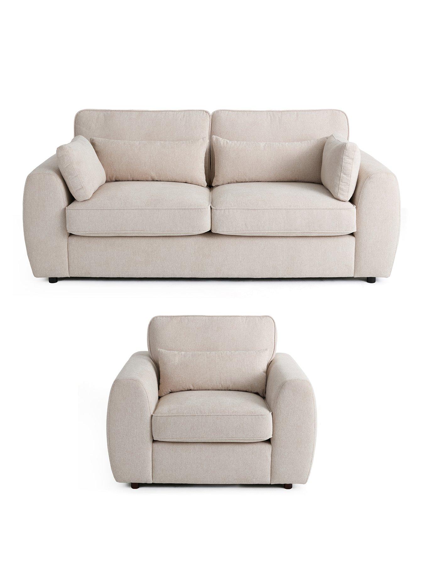 Image 2 of 7 of The Very Collection Carinne 3 Seater Sofa + Armchair Set (Buy &amp; SAVE!)