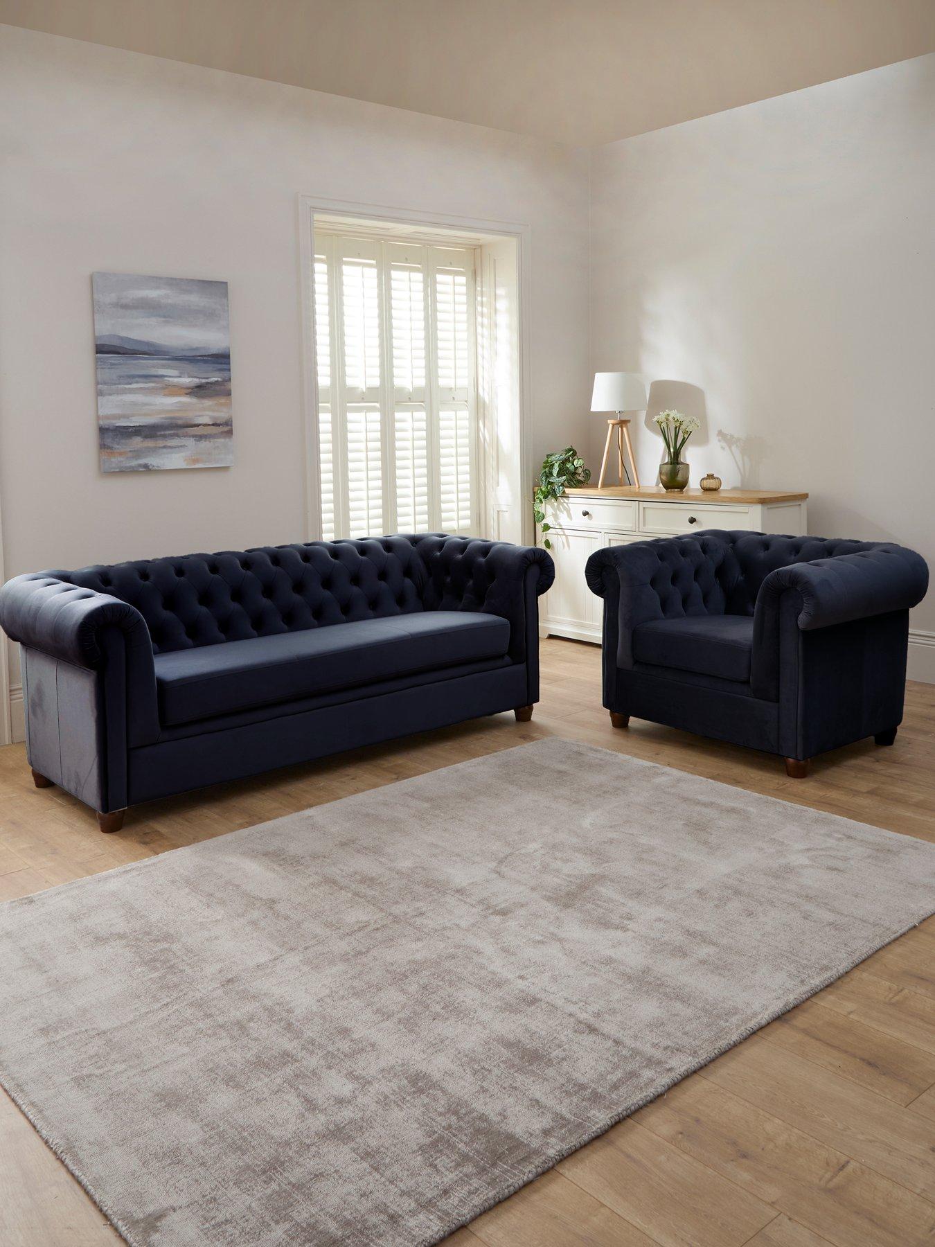 The Very Collection Chester 3 Seater Sofa + Armchair (Buy  &  SAVE)