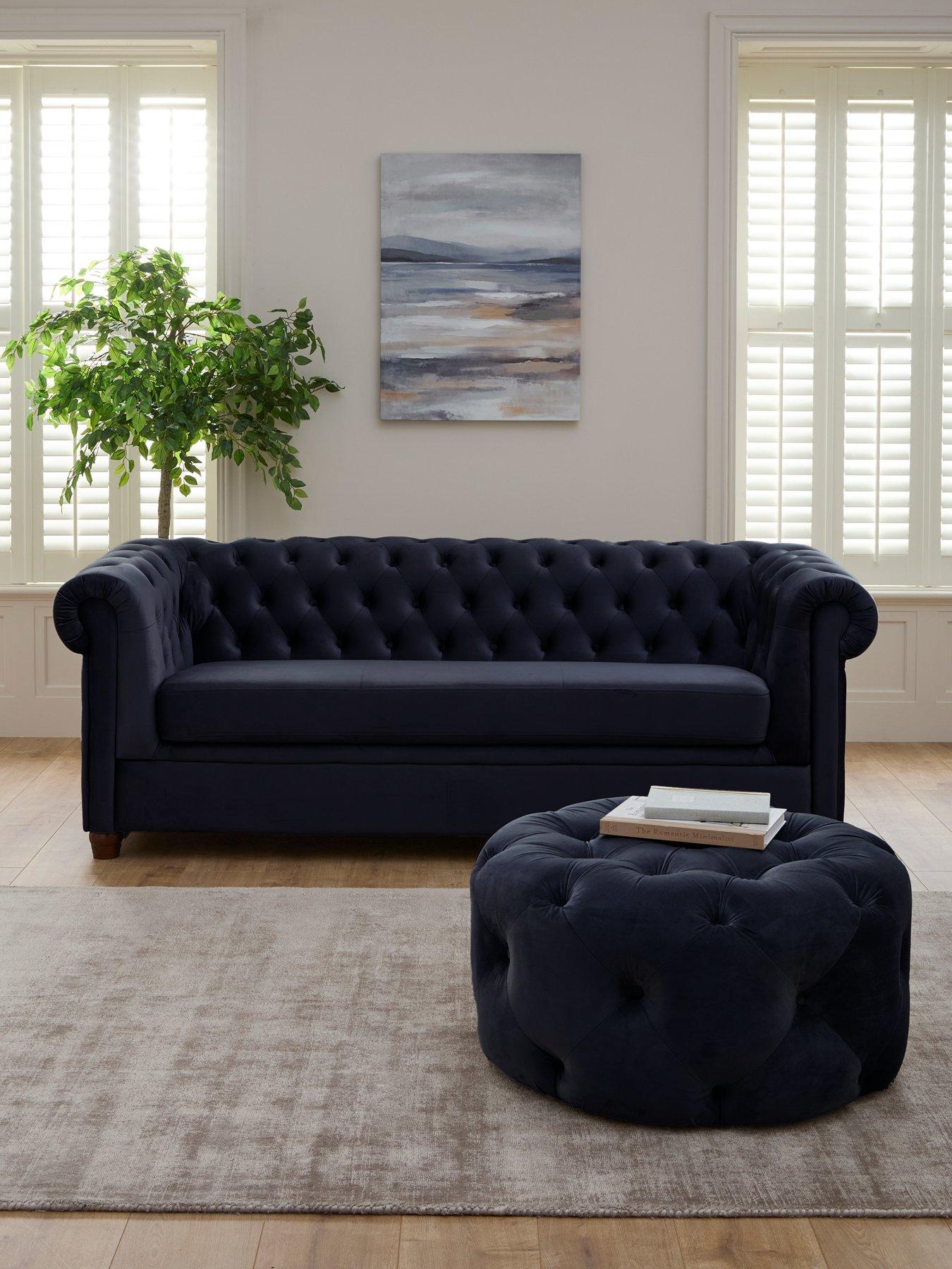 The Very Collection Chester 3 Seater Sofa + Footstool (Buy  &  SAVE!)