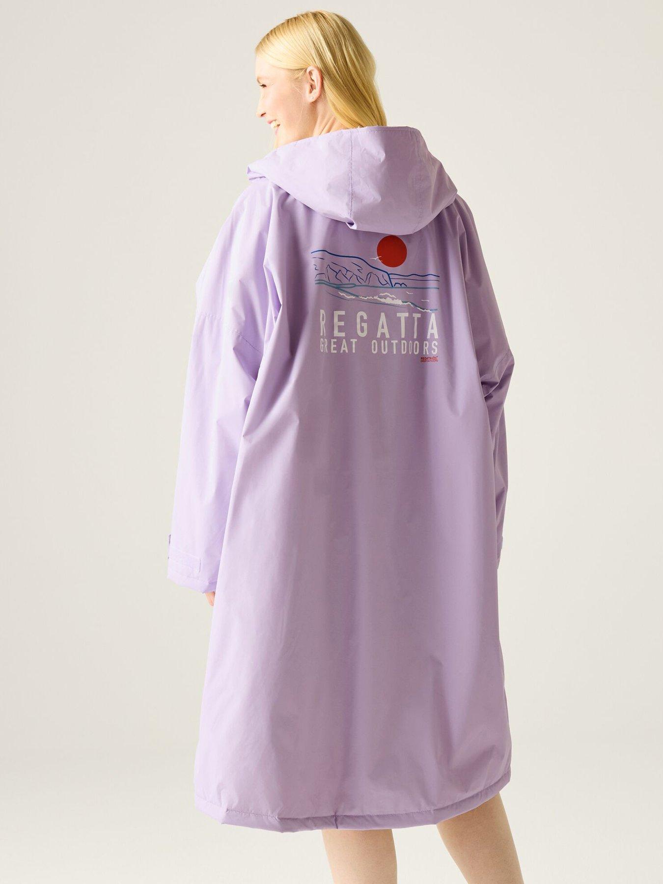  image of regatta-womens-waterproof-robe-pink