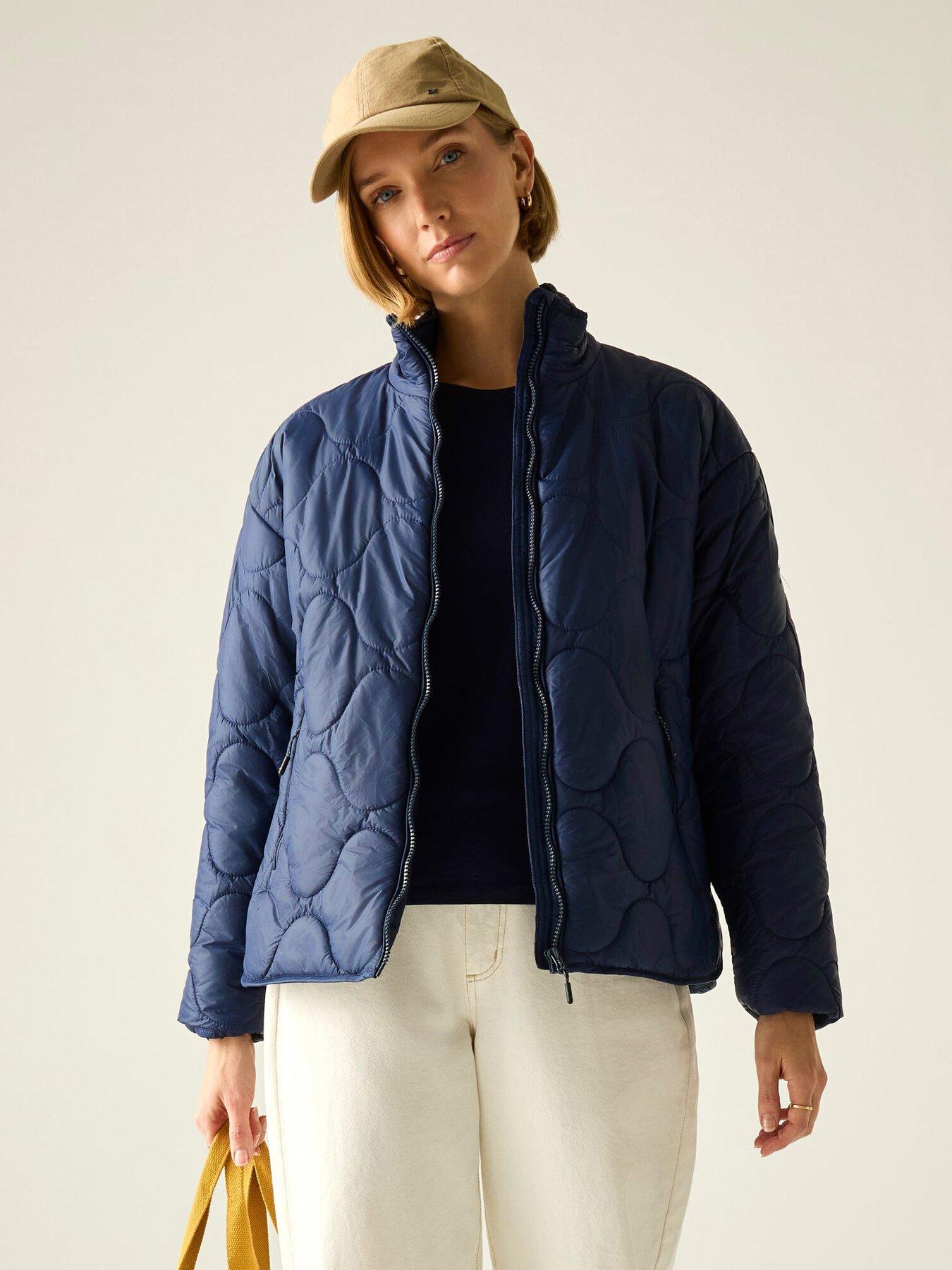 Image 1 of 7 of Regatta Womens Carlotte Quilted Jacket - Navy