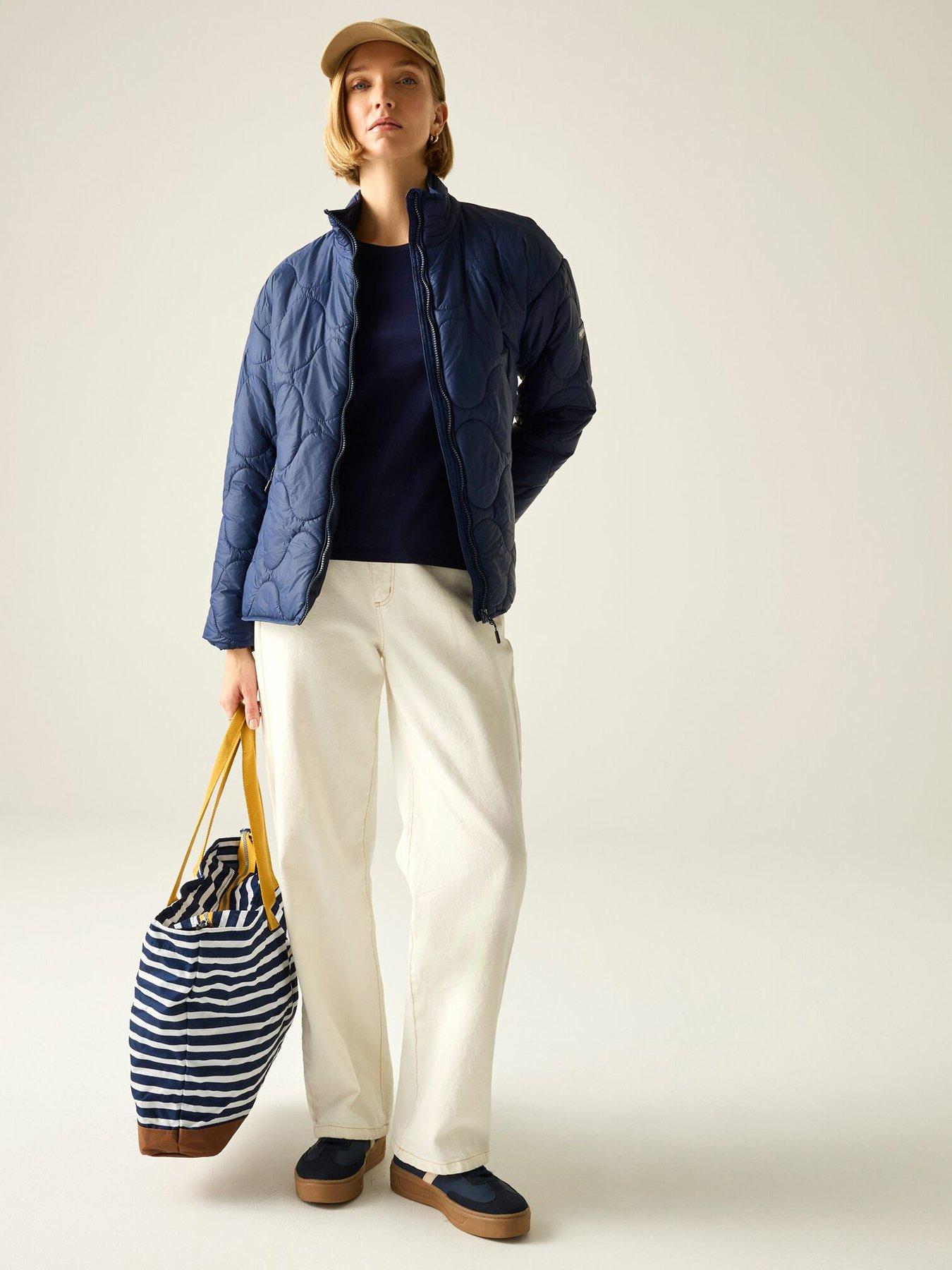 Image 3 of 7 of Regatta Womens Carlotte Quilted Jacket - Navy
