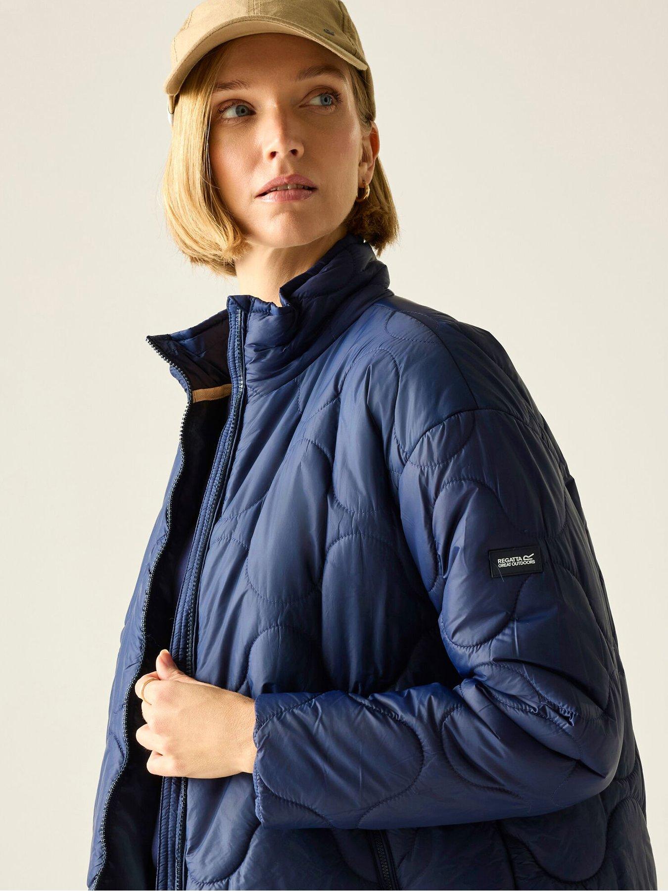 Image 4 of 7 of Regatta Womens Carlotte Quilted Jacket - Navy