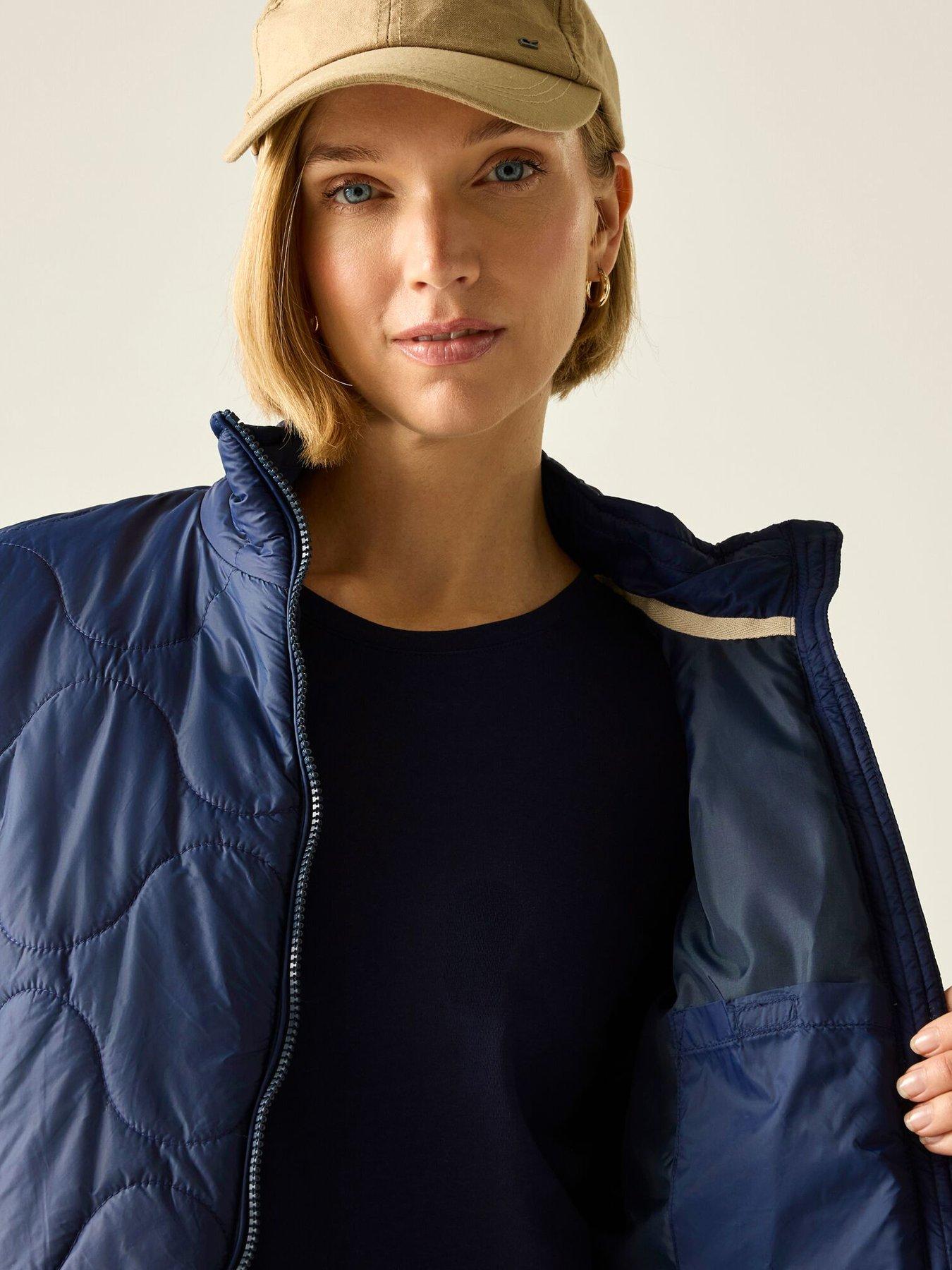 Image 6 of 7 of Regatta Womens Carlotte Quilted Jacket - Navy