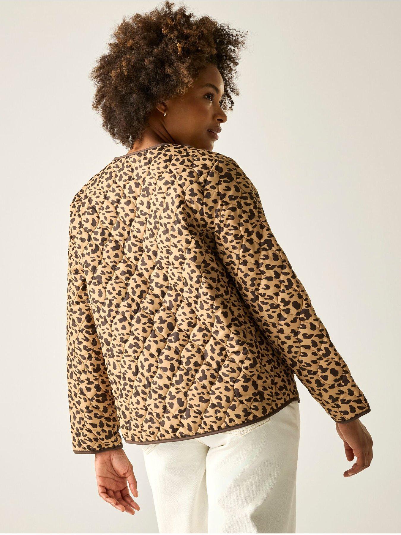 Image 2 of 7 of Regatta Womens Mira Quilted Jacket - Leopard Print