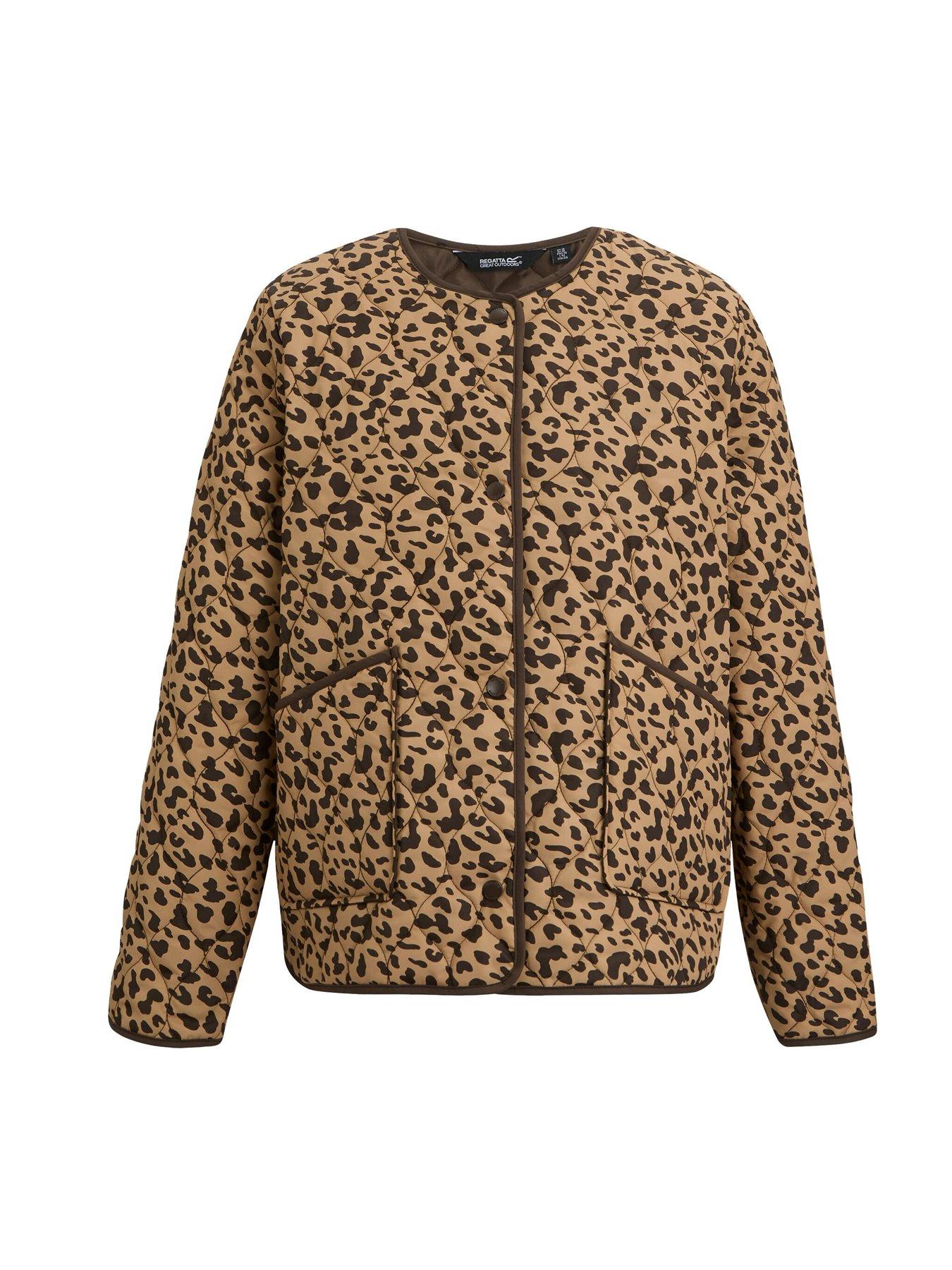 Image 7 of 7 of Regatta Womens Mira Quilted Jacket - Leopard Print
