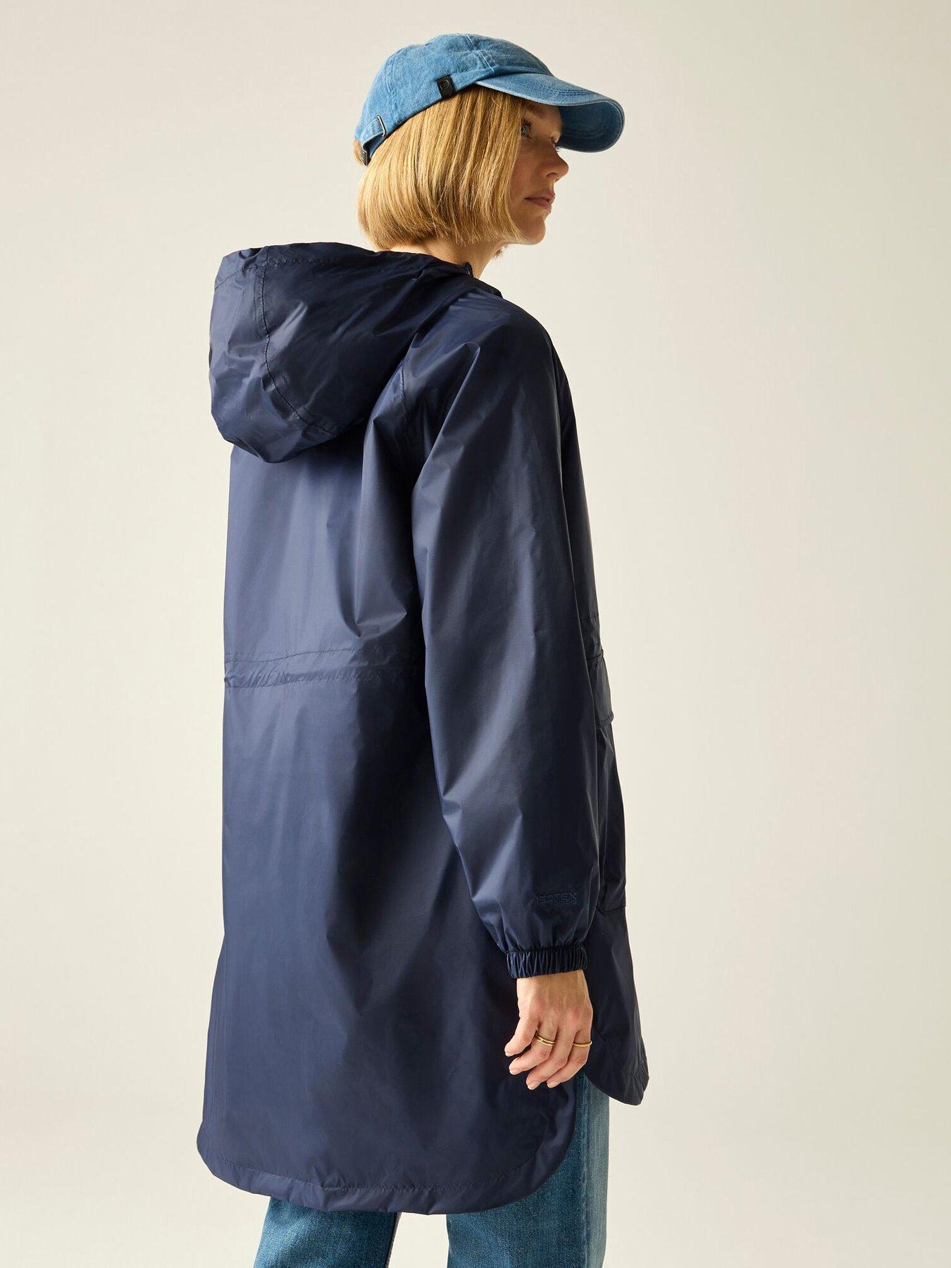 Image 2 of 7 of Regatta Womens Brindel Pack It Longline Jacket - Navy