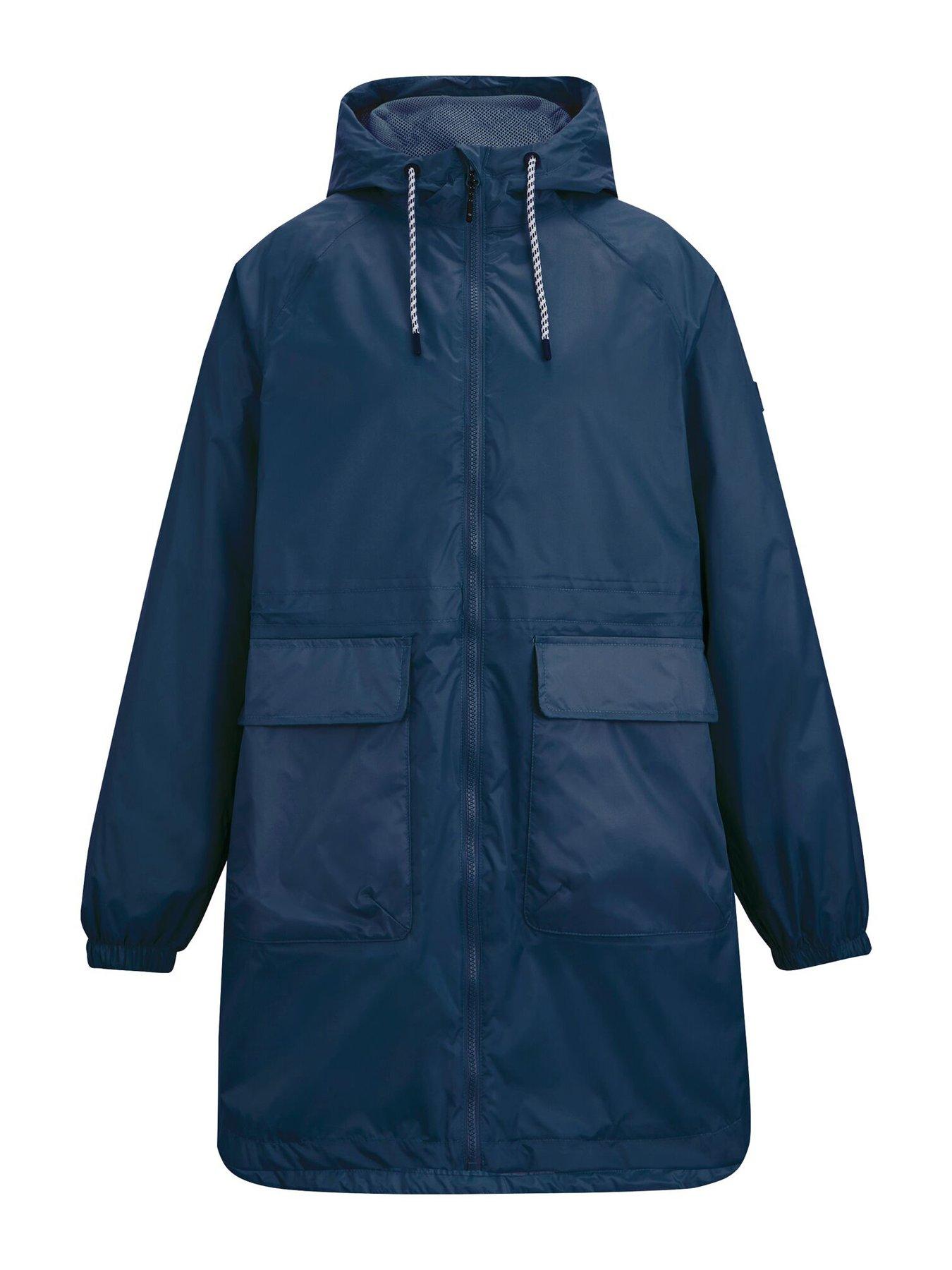 Image 6 of 7 of Regatta Womens Brindel Pack It Longline Jacket - Navy